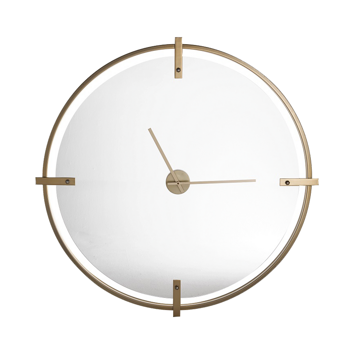 Floating Glass Wall Clock