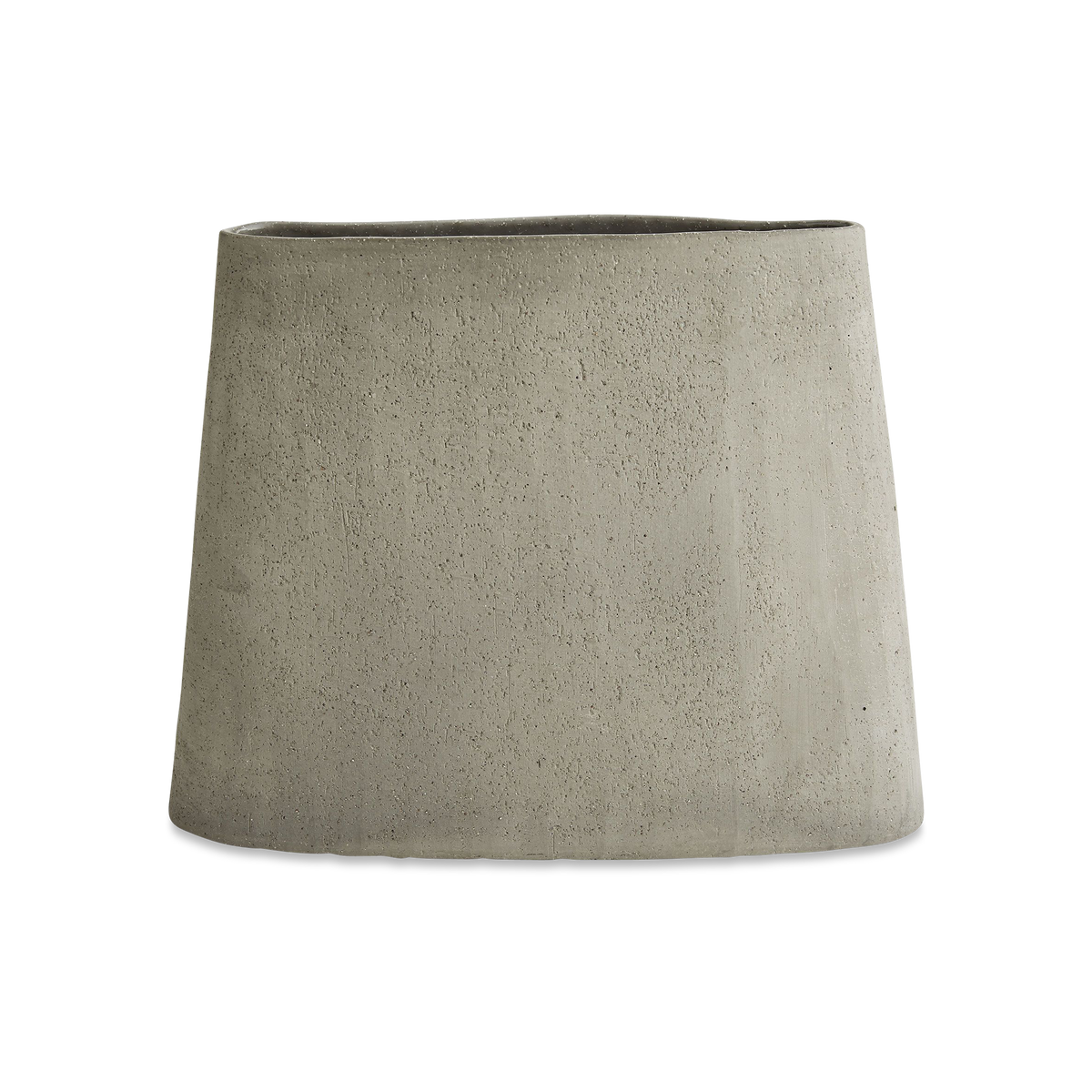 This set of three ceramic vases is an artistic expression of natural materials.