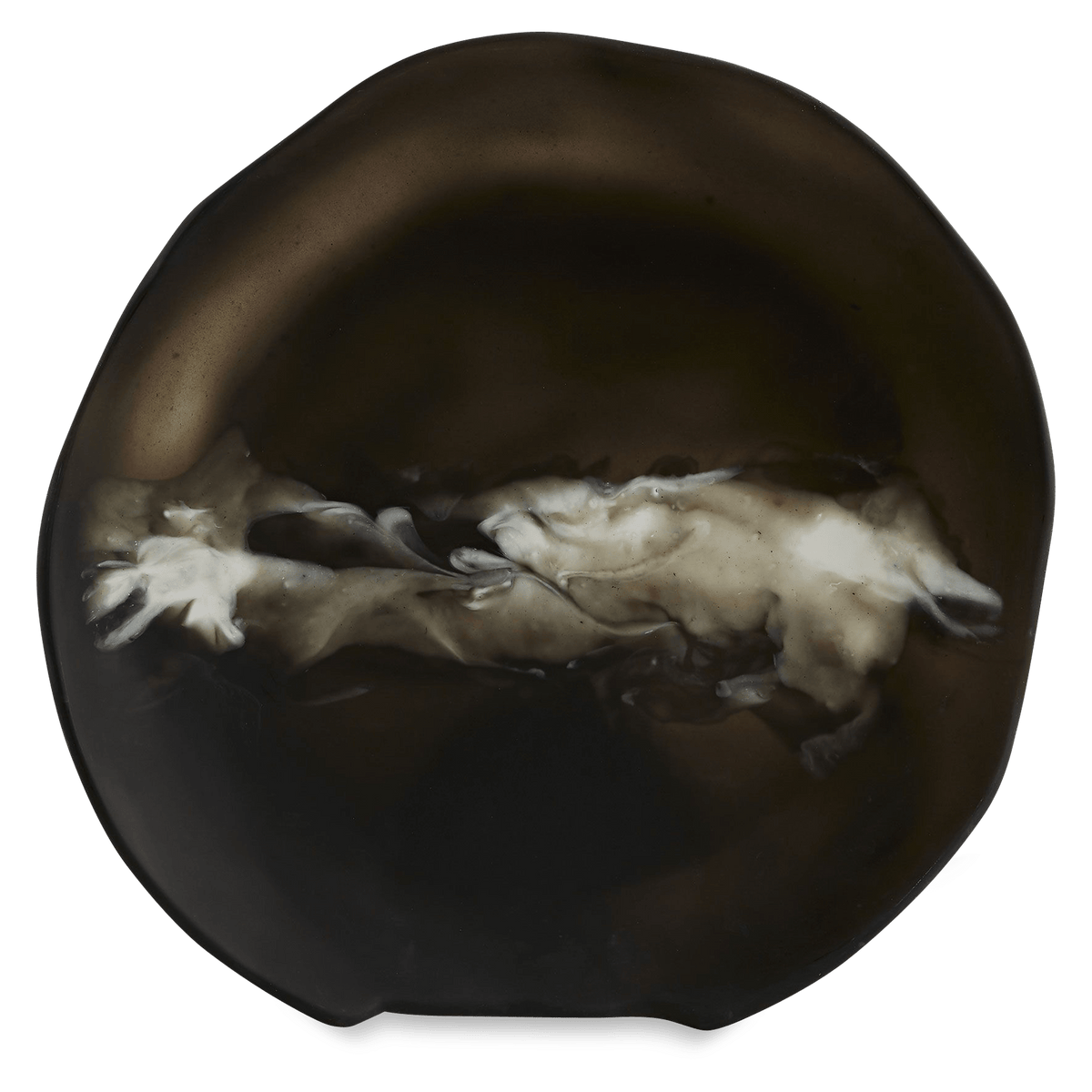 Explore the concept of yin and yang in this duo of trays.