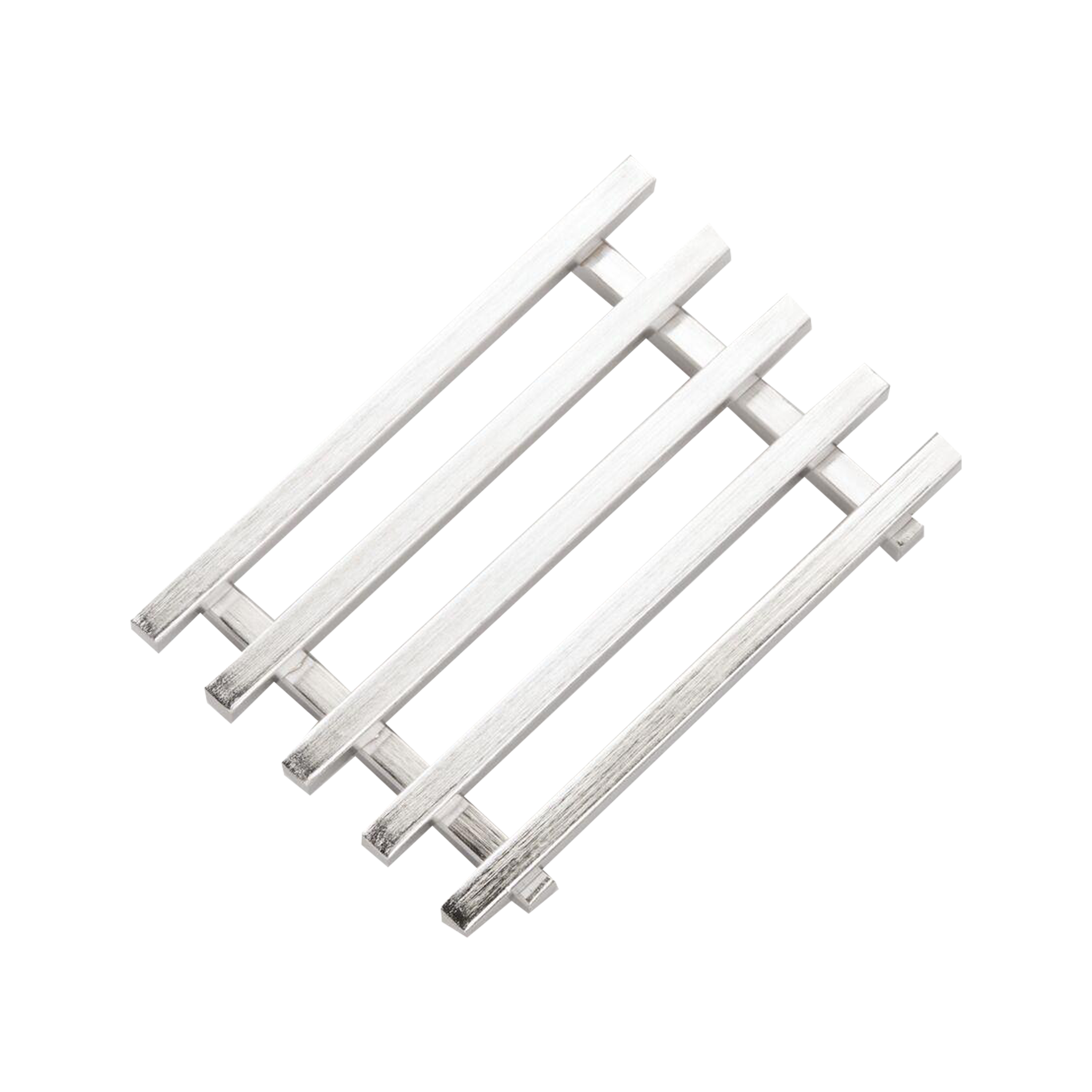 This rectangular bar soap holder is great for keeping soap or sponges within arm's reach at any sink.