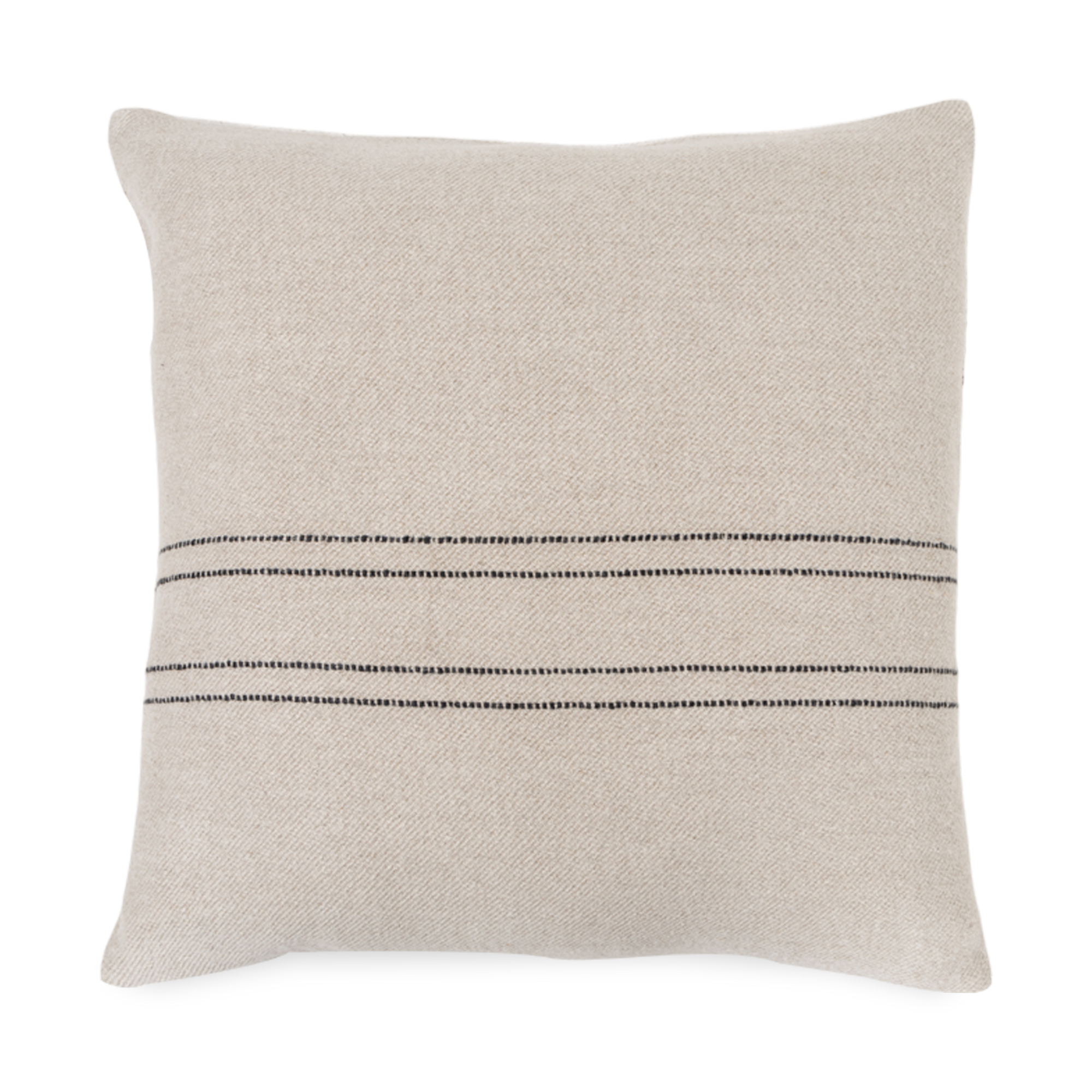 Inspired by the markets found in markets, the Moroccan Striped Pillow is a great way to introduce neutral colors into your space with added visual interest.