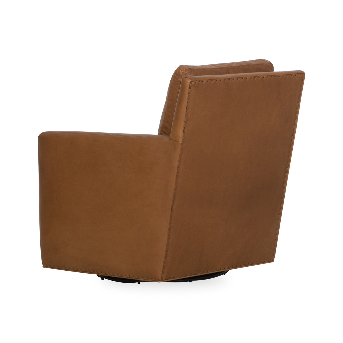 Leather swivel best sale accent chair