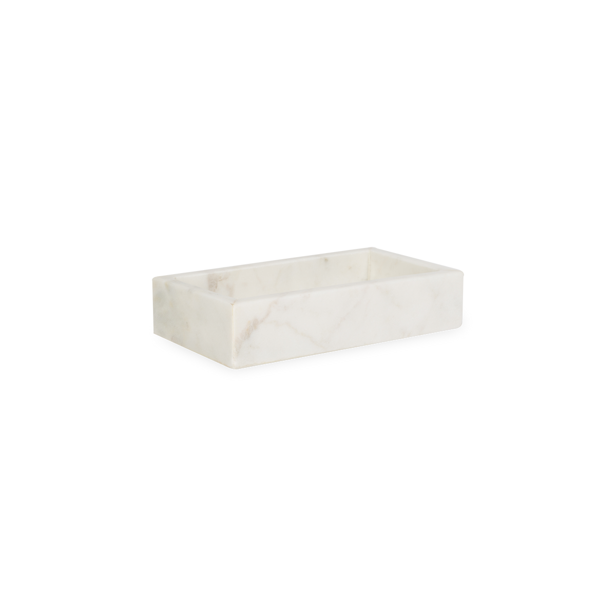 A collection of solid marble countertop pieces with a matte finish.