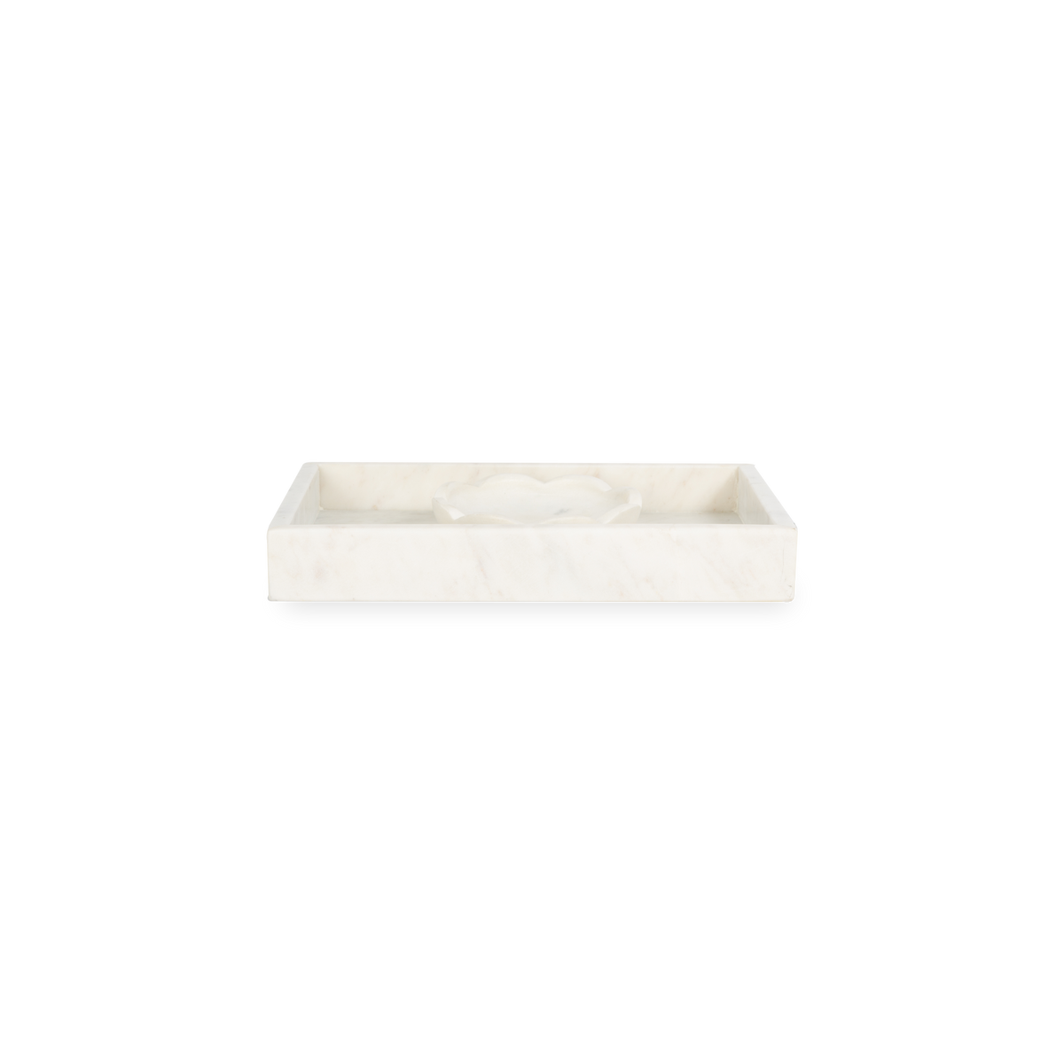 A collection of solid marble countertop pieces with a matte finish.