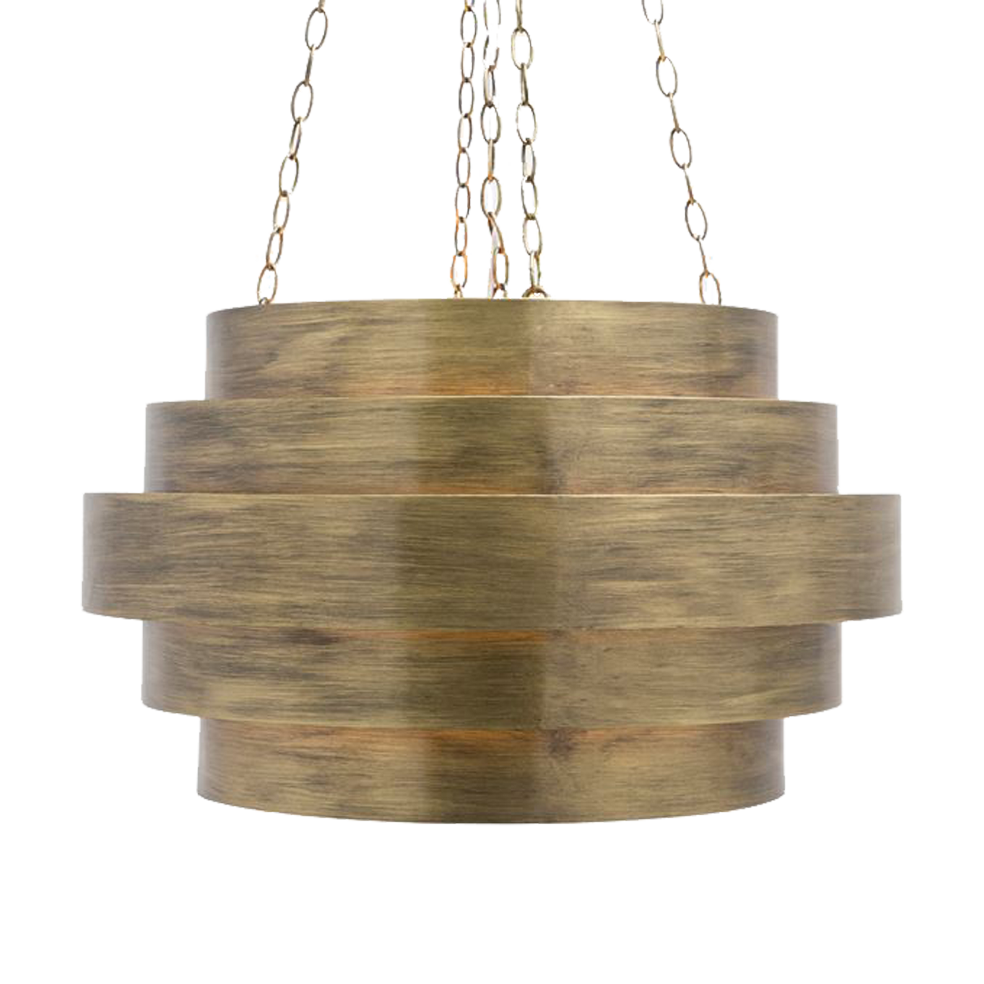 Stacked ascending and descending circles create the bold, graphic look of our modern Thyra.
