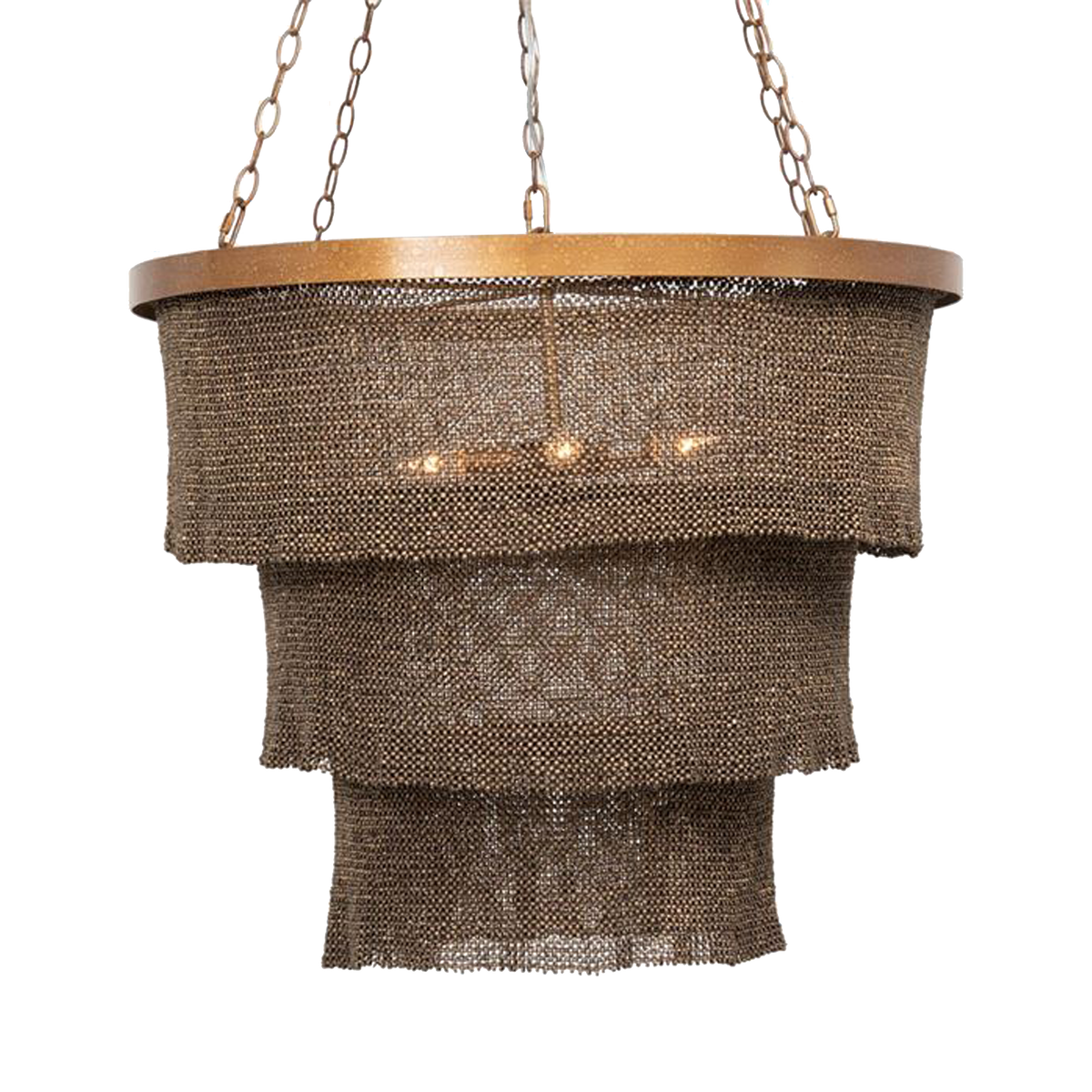 Tiered Coco Bead Chandelier