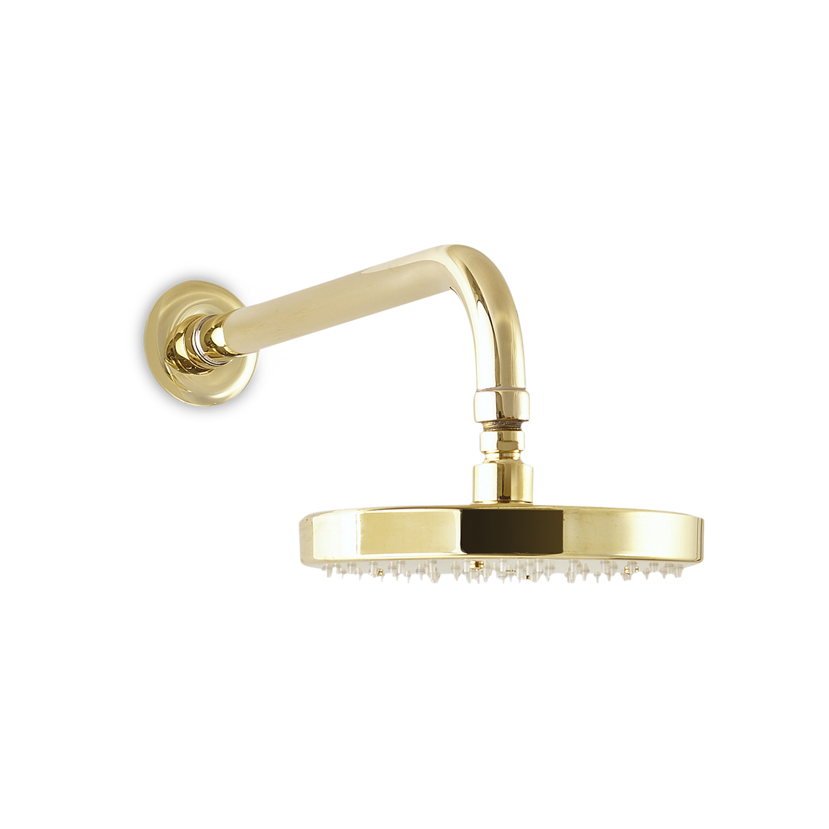 The Avenue 8" Shower head and arm channels an industrial spirit coupled with clean lines and classic details.