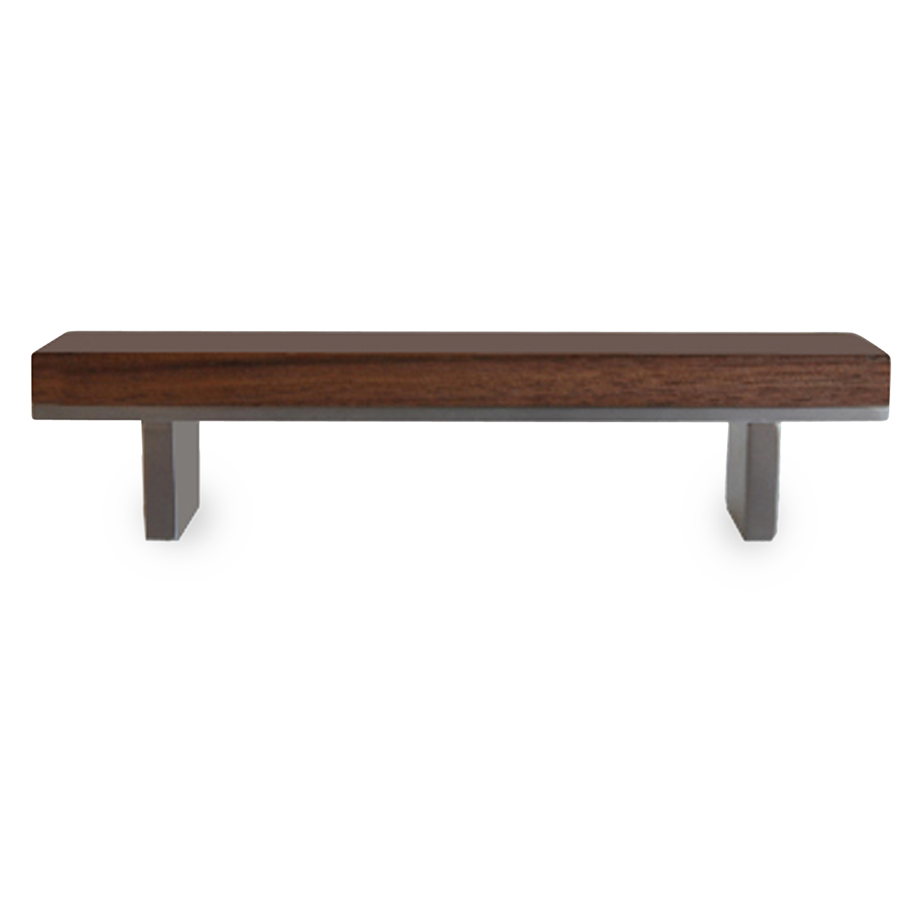 A distinguished looking pull with walnut and stainless steel, this pull is up to LEED certification standards- Length: 6"- Width: 1"- Projection: 1-3/8"