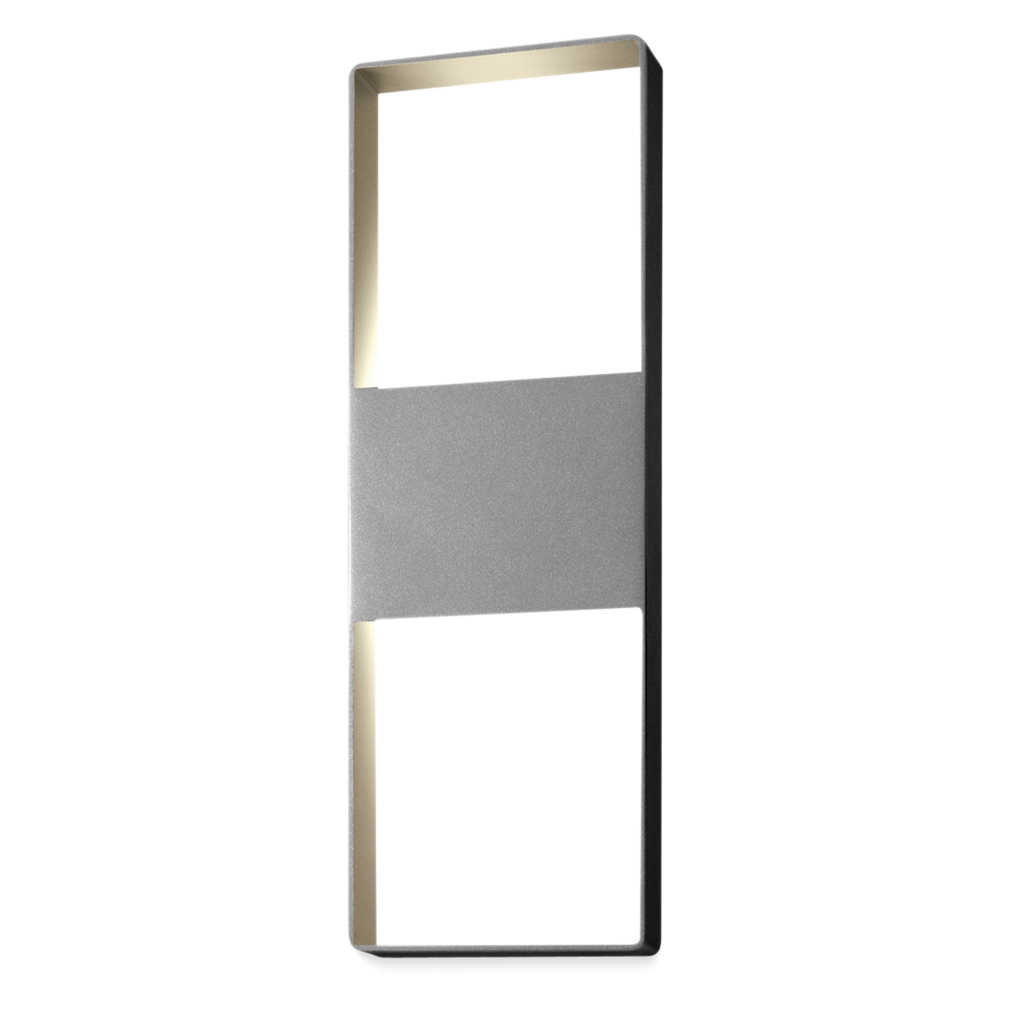 Framed LED radiance is internally directed and reflected to illuminate indoor or outdoor surfaces.