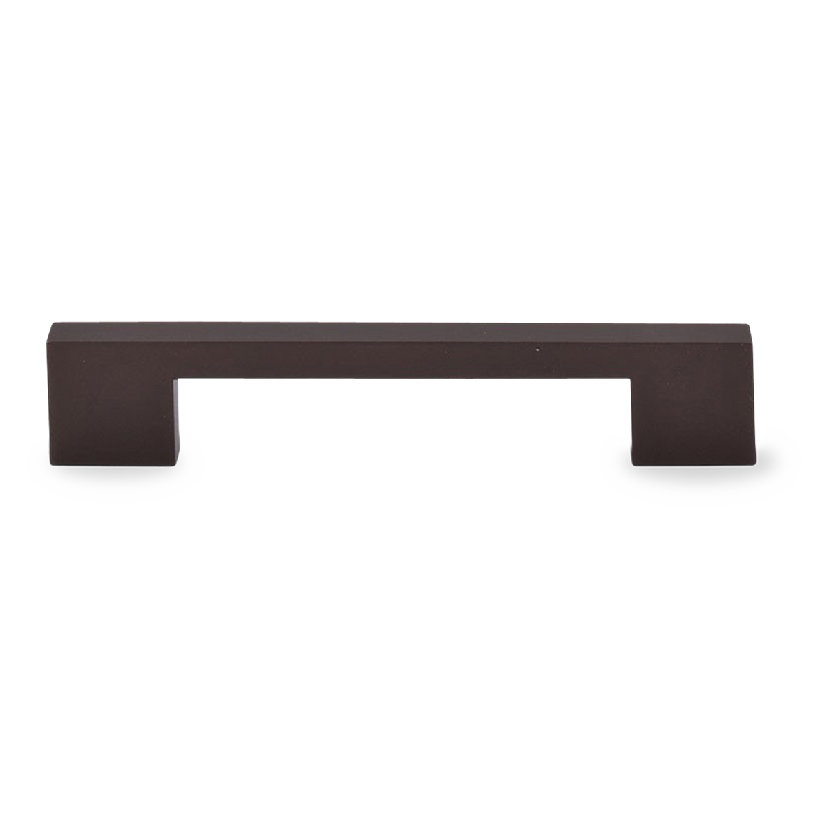 Contemporary with a seamless design, this pull has a black finish contributing to its modern appeal.