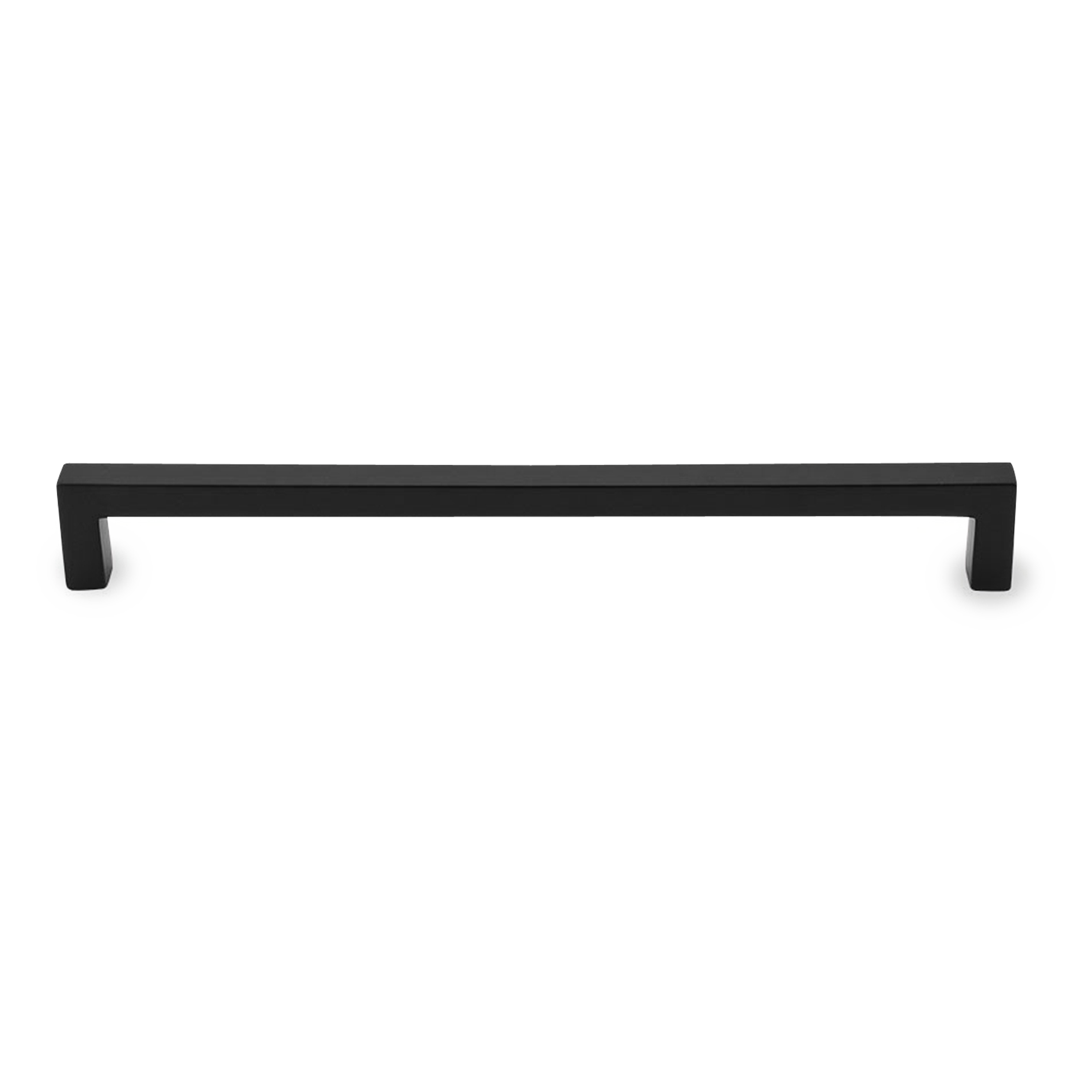 A seamless, contemporary pull with a rectangular shape.