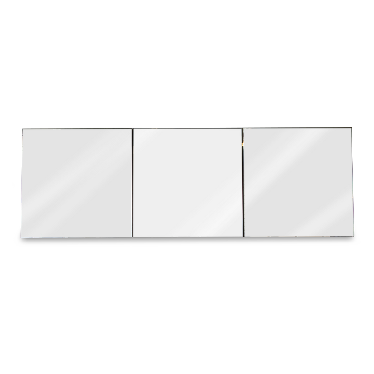 M 5819 Mirrored Cabinet - Natural Walnut