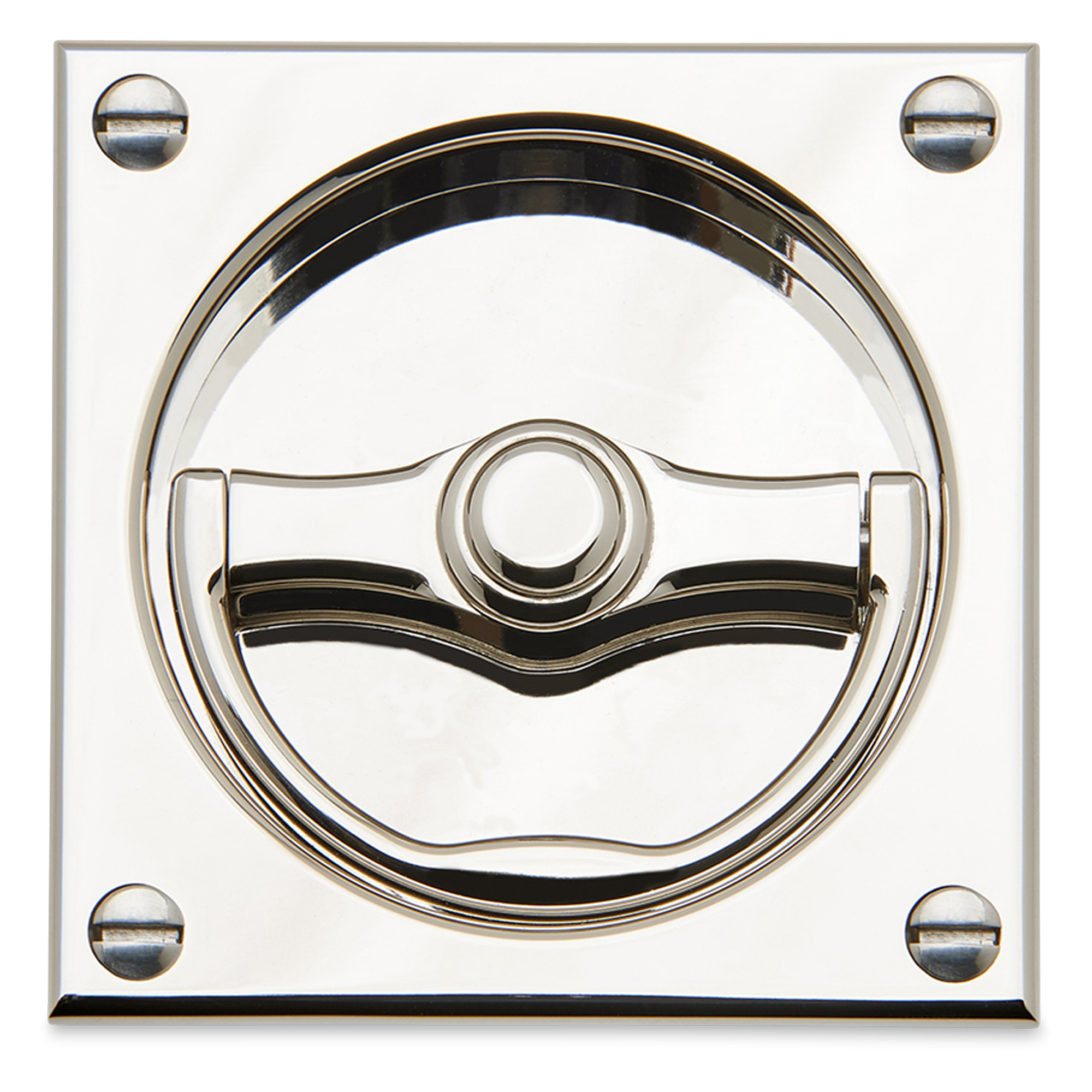 Of nautical influence and finely detailed, the Harwich is inspired by the flush pulls of access panels recessed into the wooden floors of boat cabins.