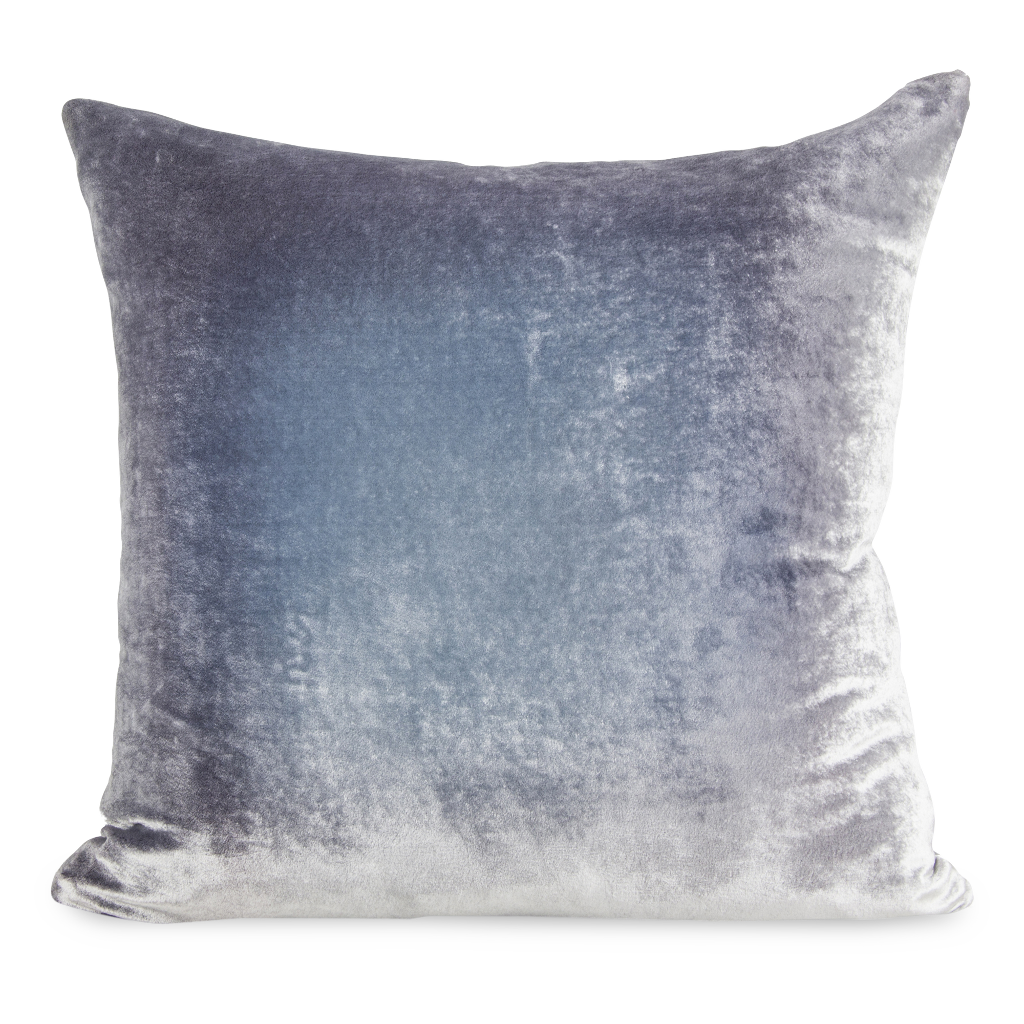 The hand-dyed Velvet Ombre Pillow is composed of striking hues.