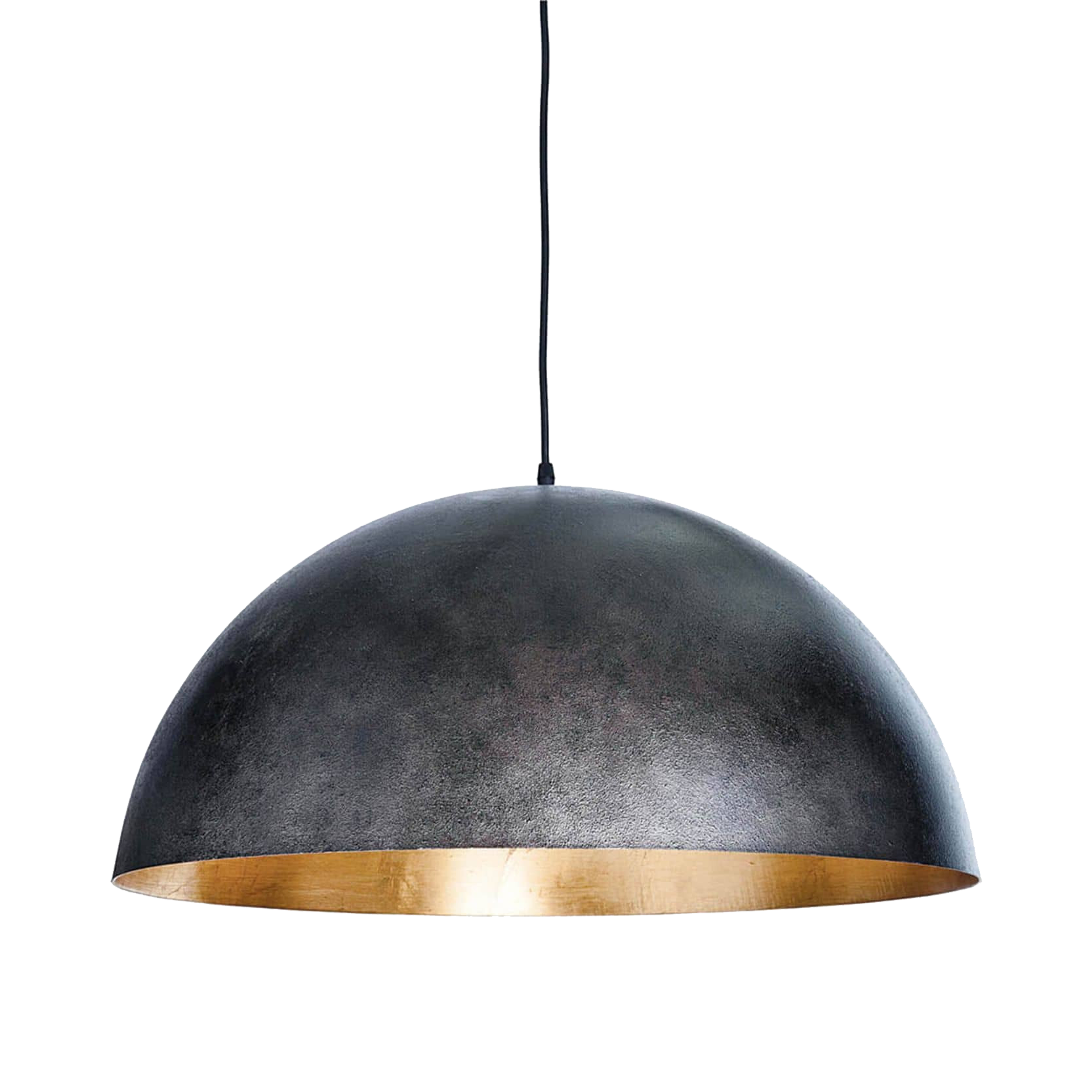 A simple dome shade brings sleek minimalism to the mix.