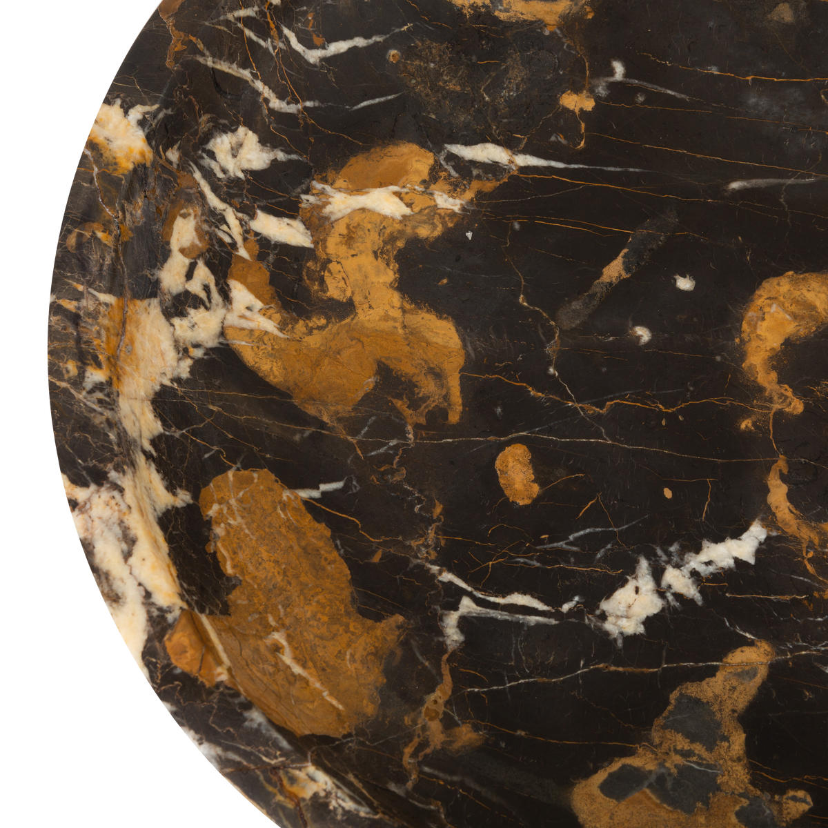 Provides elements of elegance and sophistication, the Honed Marble Bowl features rich brown and gold tones which brings warmth into your space.