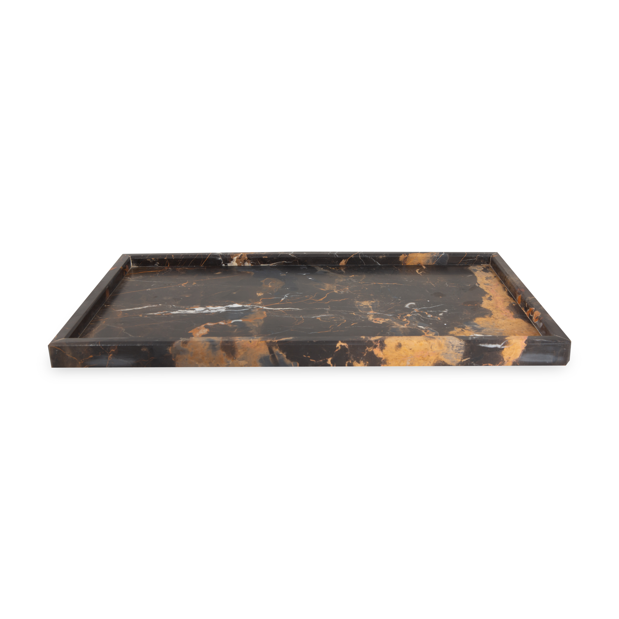 Honed Marble Tray is simple and sophisticated in design.