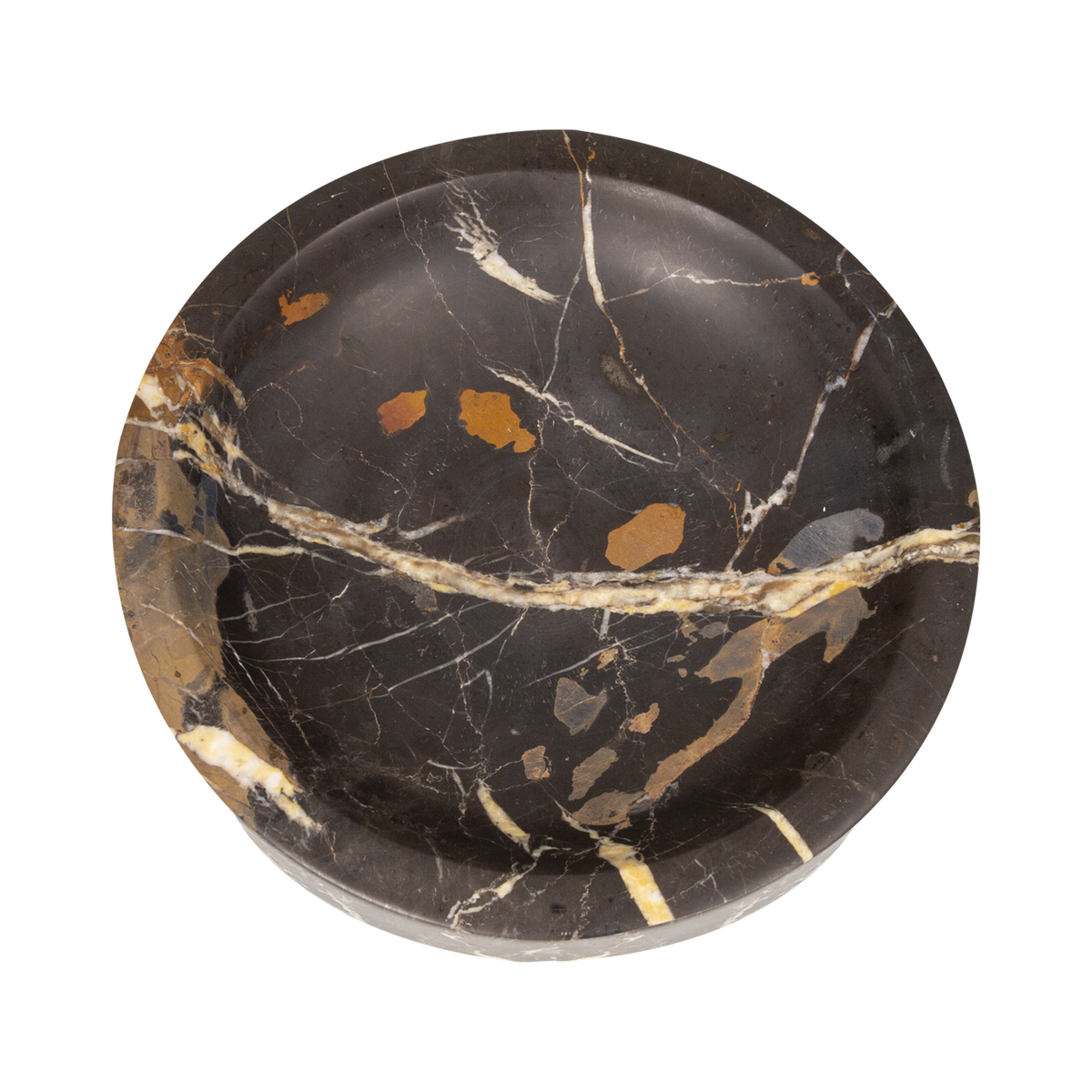 Provides elements of elegance and sophistication, the Honed Marble Catchall features black and gold tones that strikes a moody yet dramatic statement.