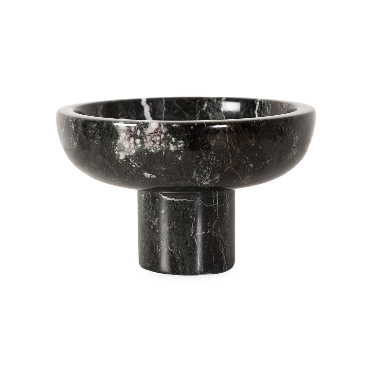 Marble Zebra Footed Bowl
