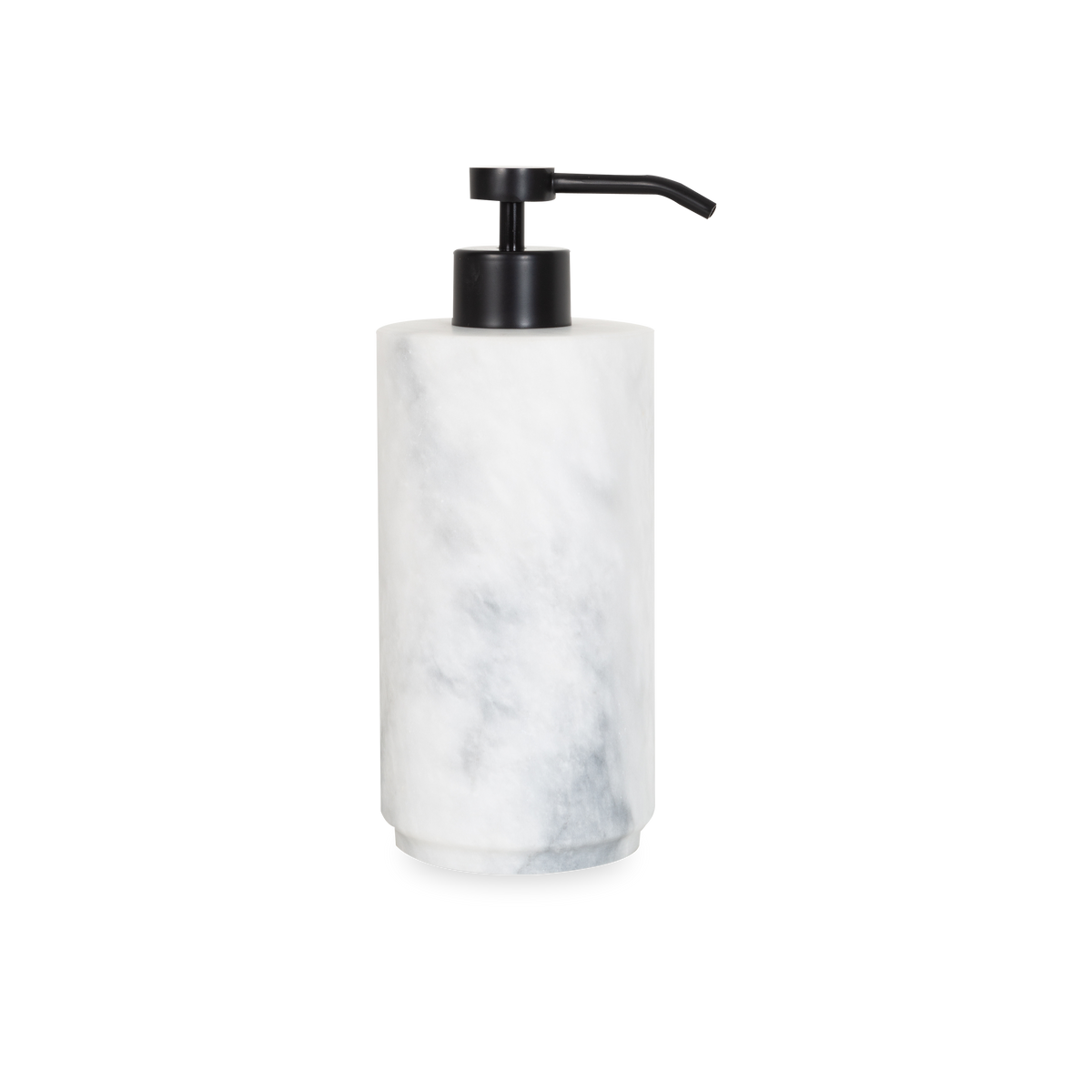A gorgeous white marble collection of bathroom essentials with a minimalist design.