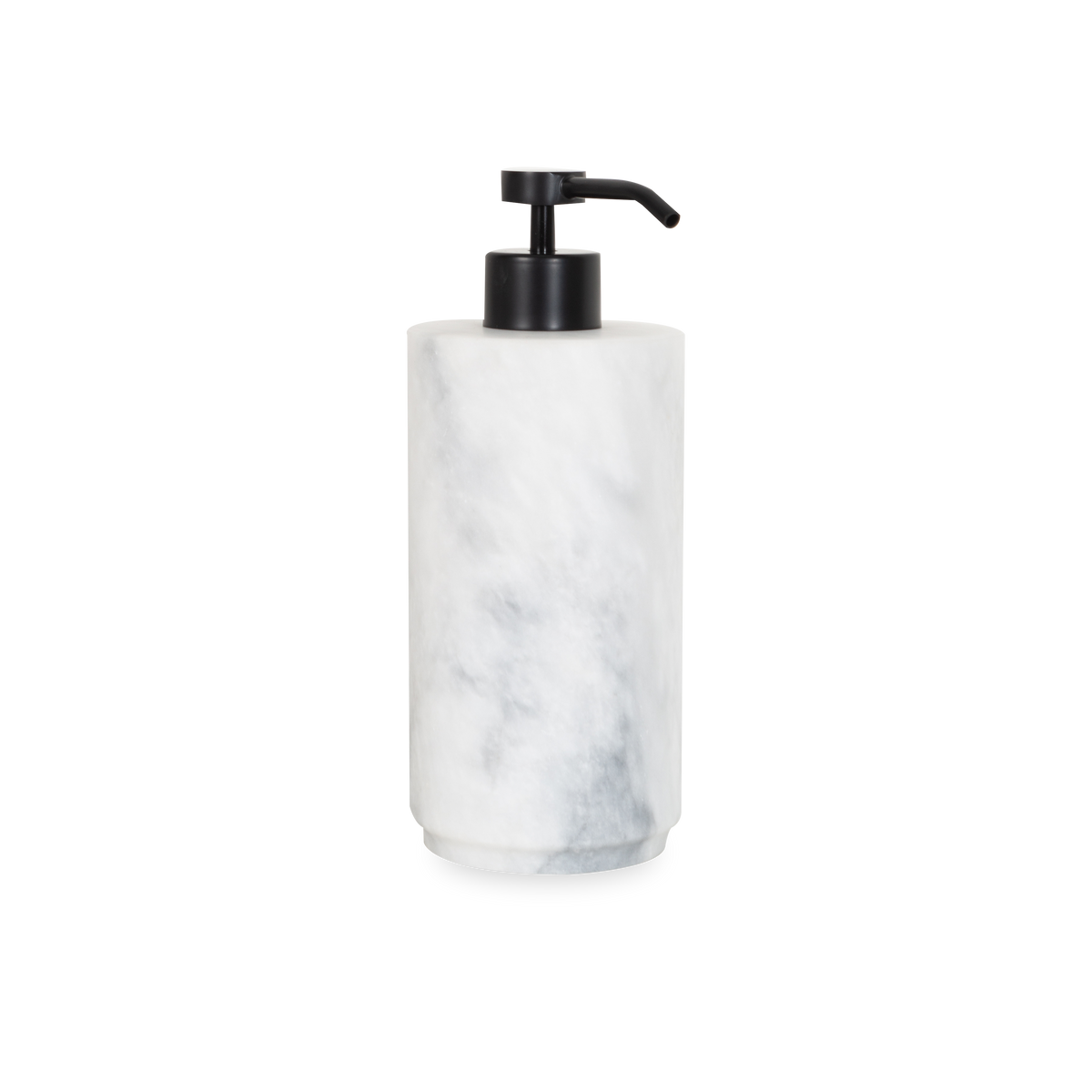 A gorgeous white marble collection of bathroom essentials with a minimalist design.