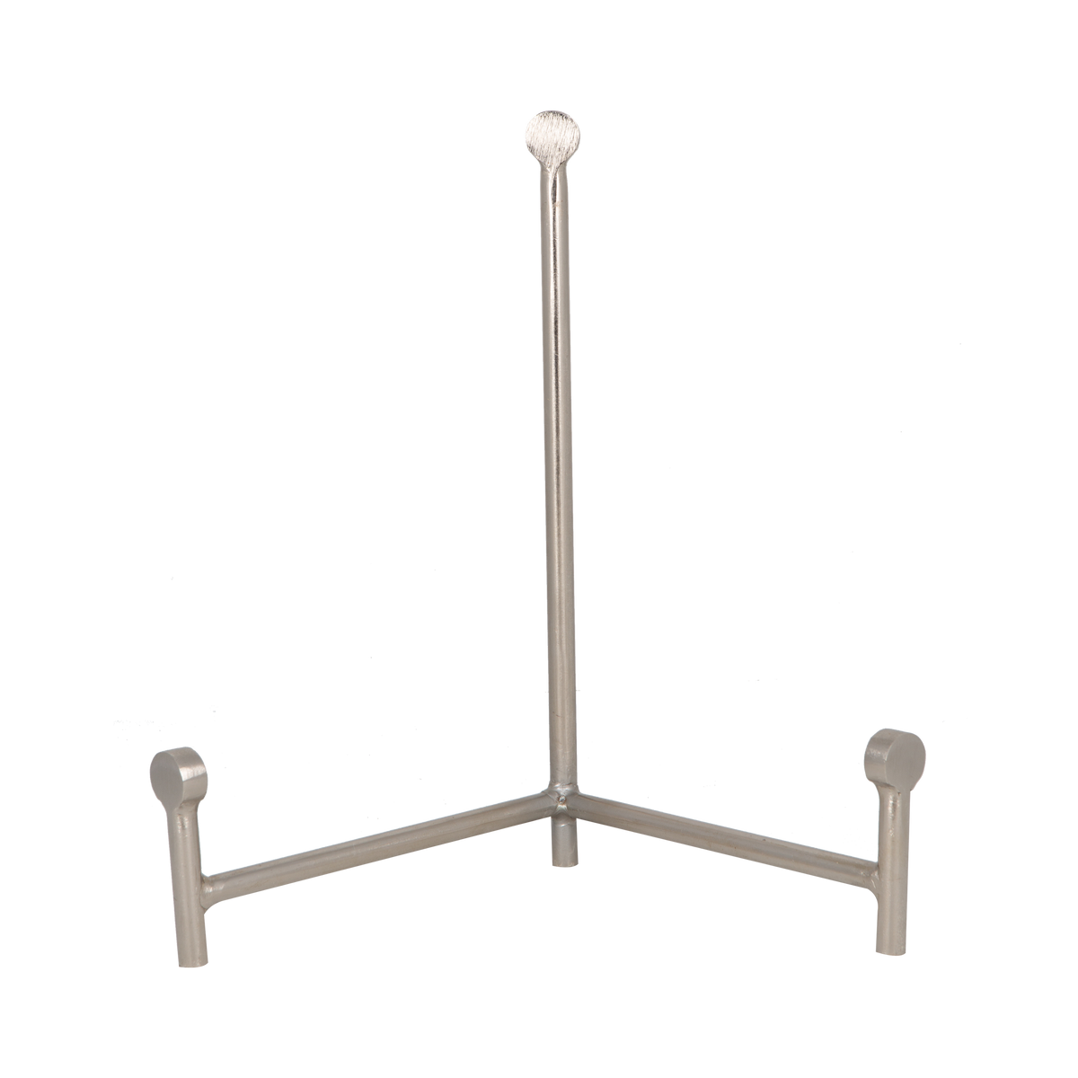 With its sturdy design, this black tripod stand is a great piece to showcase your unique plates and decorative trays.