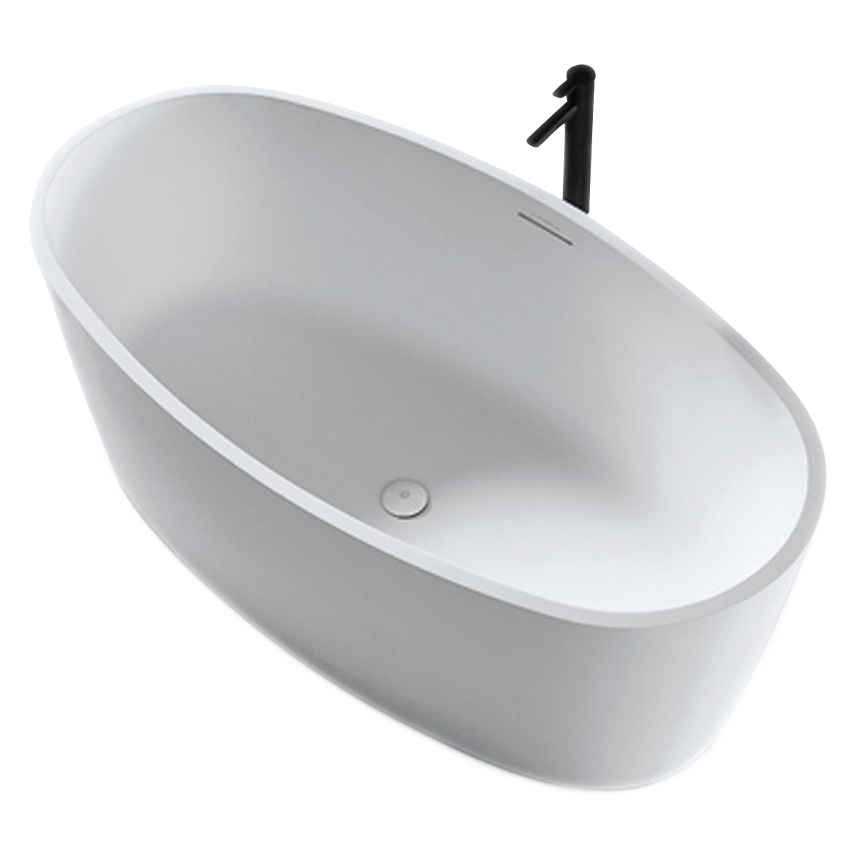 The chic Soho bath has been thoughtfully designed for the space-constrained contemporary interior without sacrificing comfort.