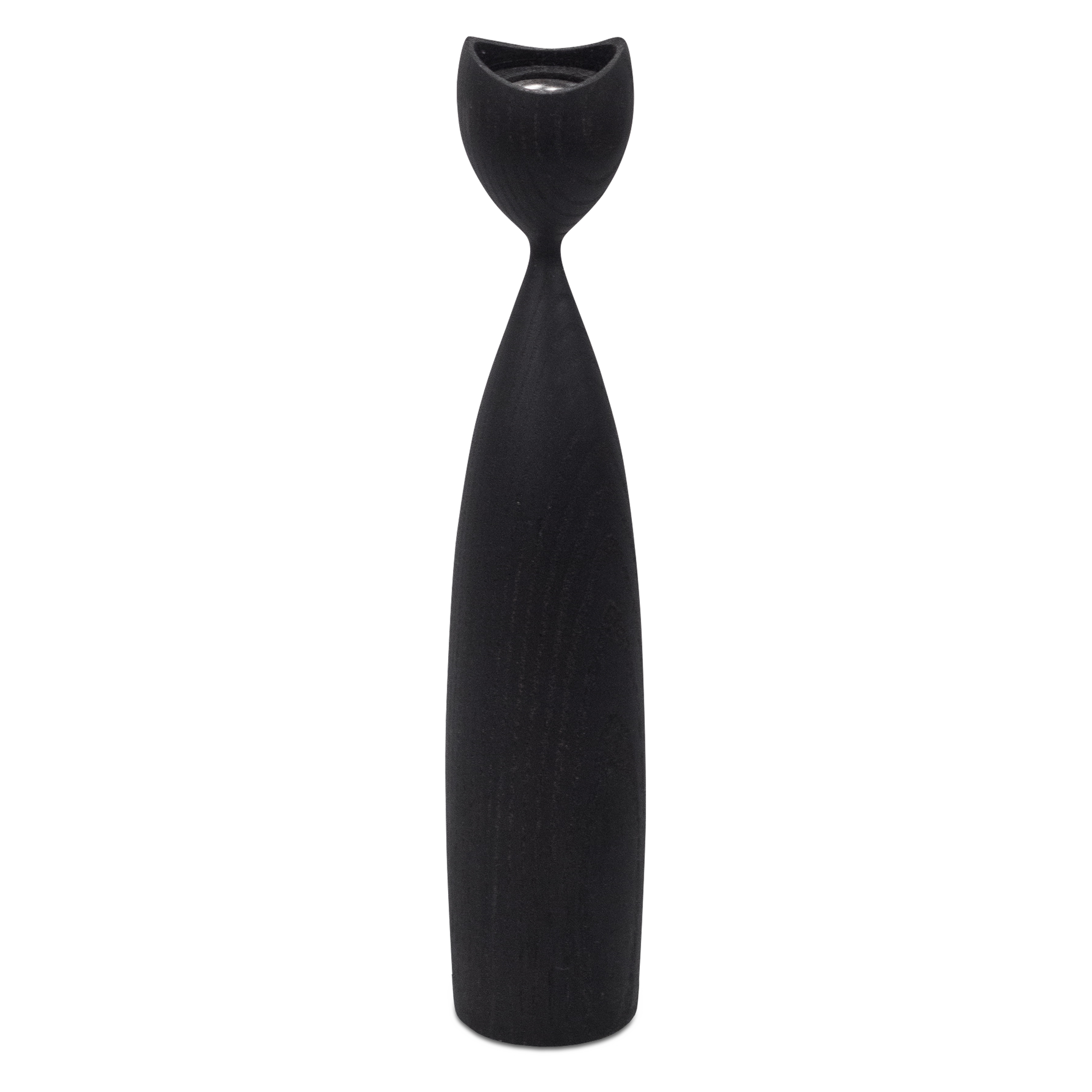 The Bianca candleholder features a graceful upturned top and gently curved base.