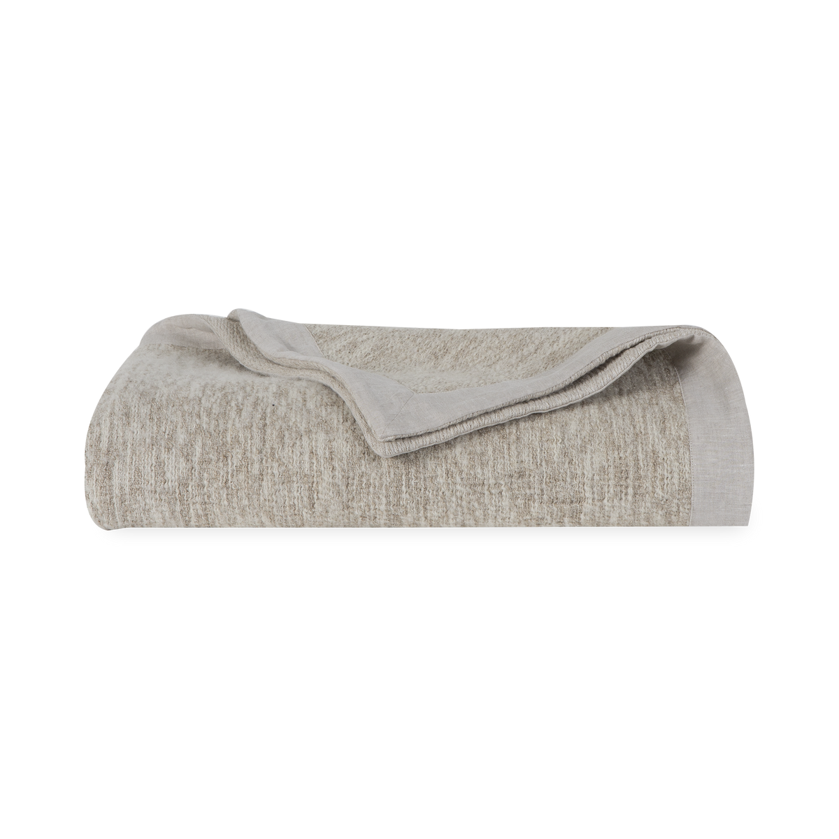 Nubby Linen and Wool Throw