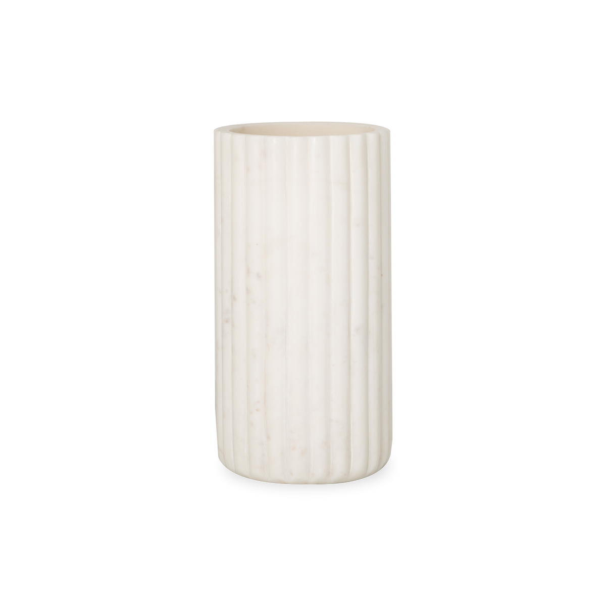 Ridged Marble Vase