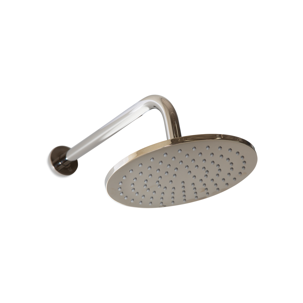 An 8" rain head with shower arm.