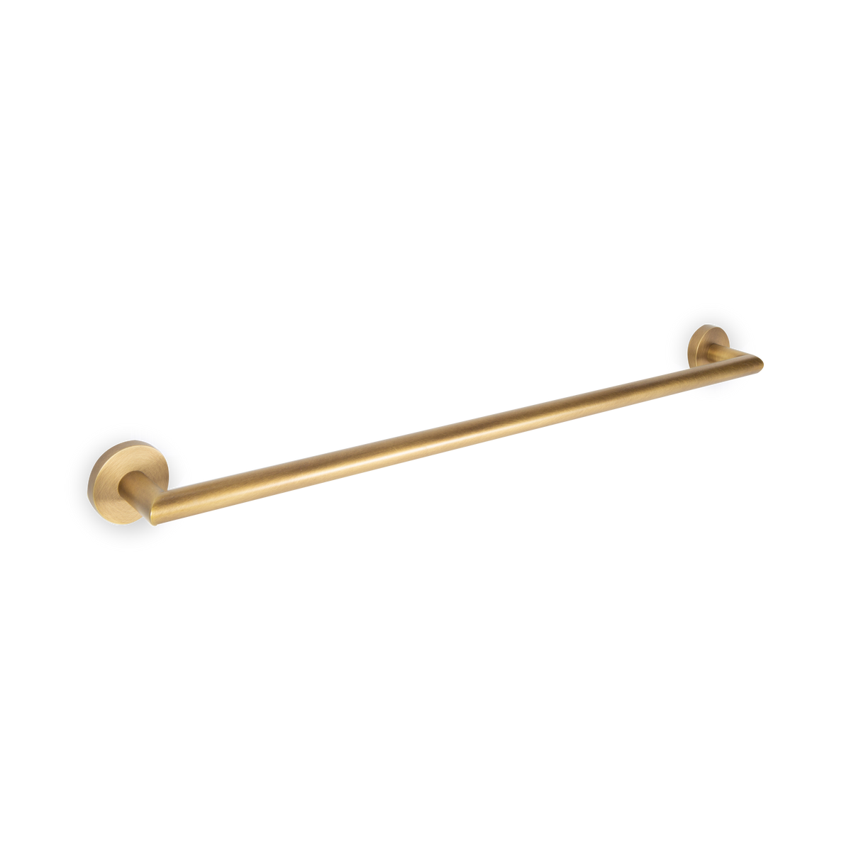 A cylindrical towel bar available in 18" or 24" lengths.
