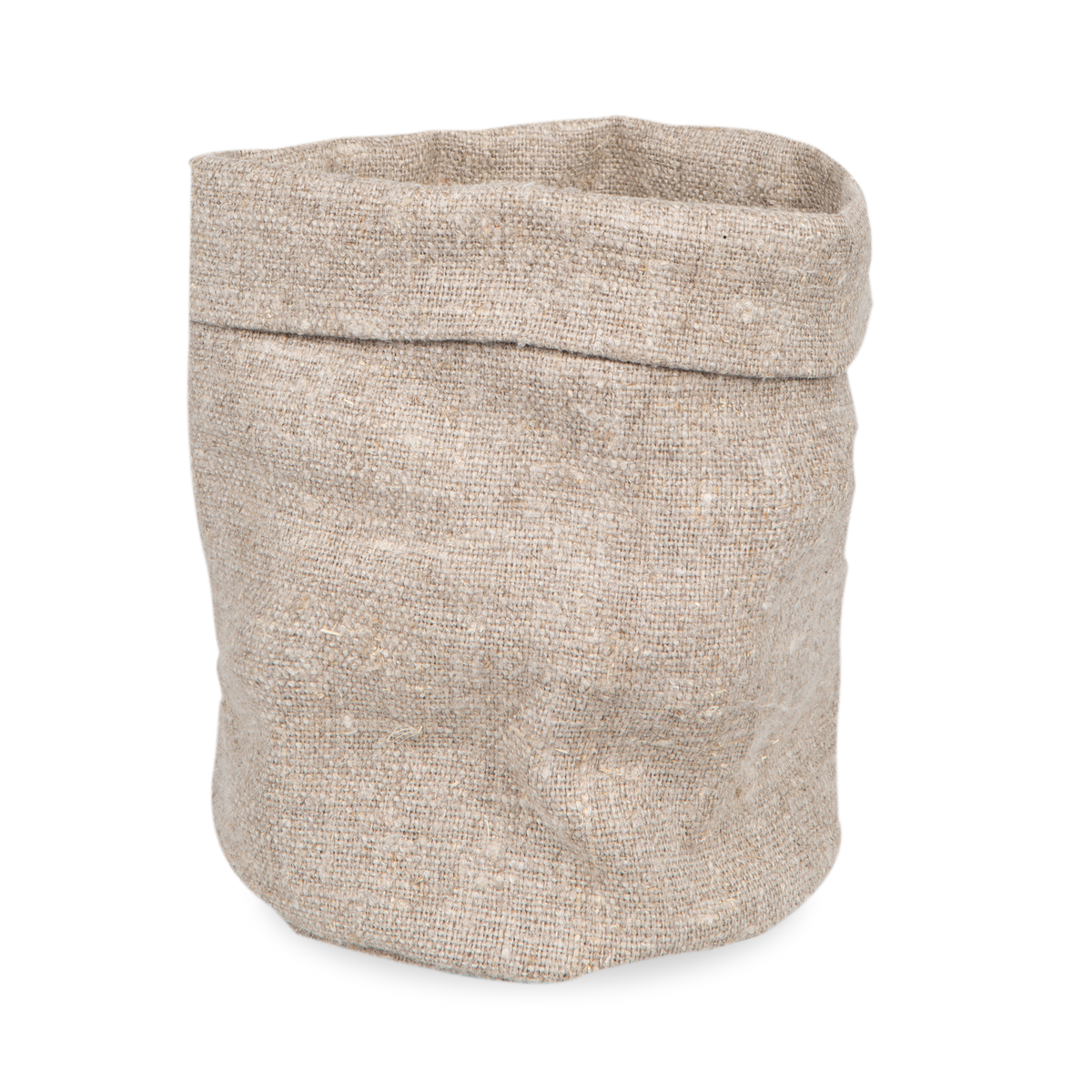 Slubby Linen Basket
