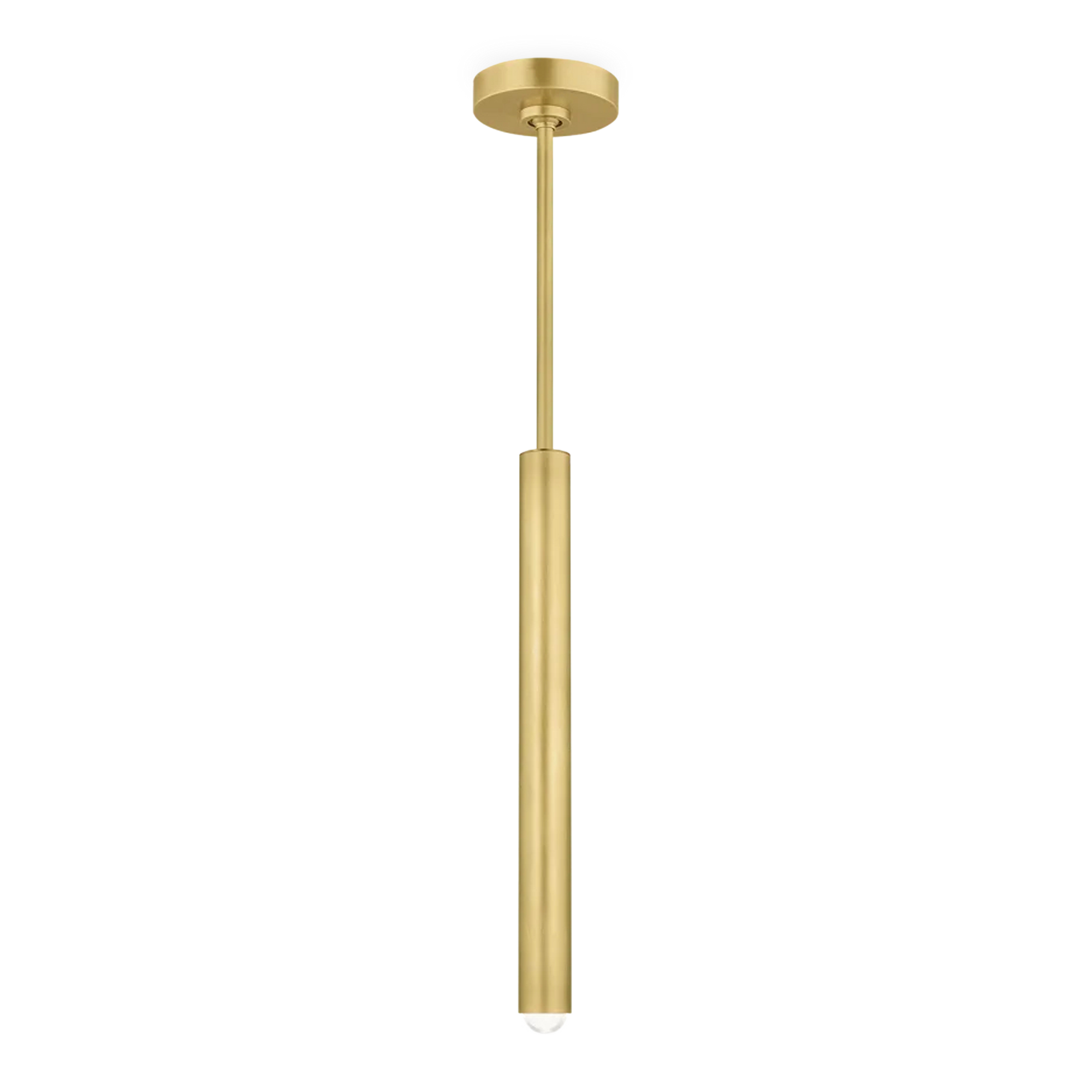 With its sleek design, the Ebell Pendant illuminates the room with its bright compact LED bulb.
