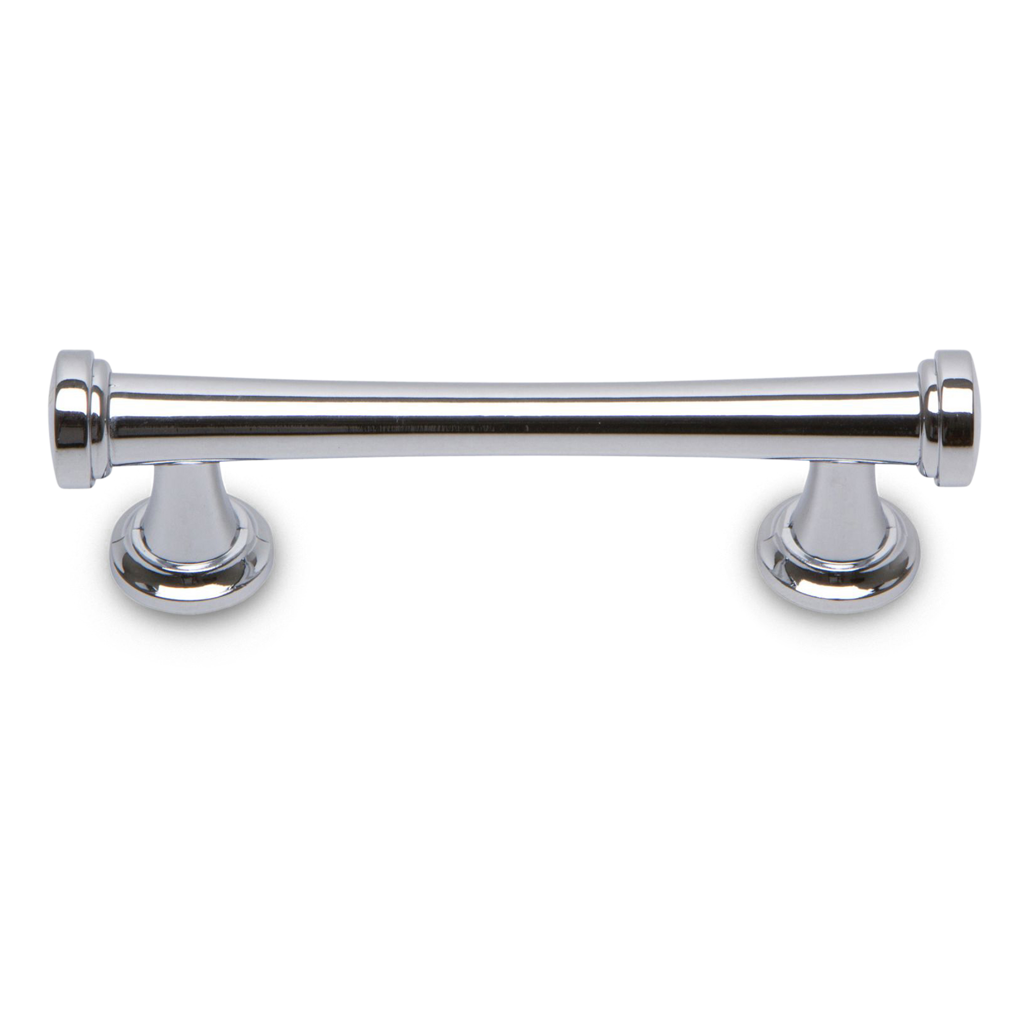A simple contemporary pull with ring detailing.