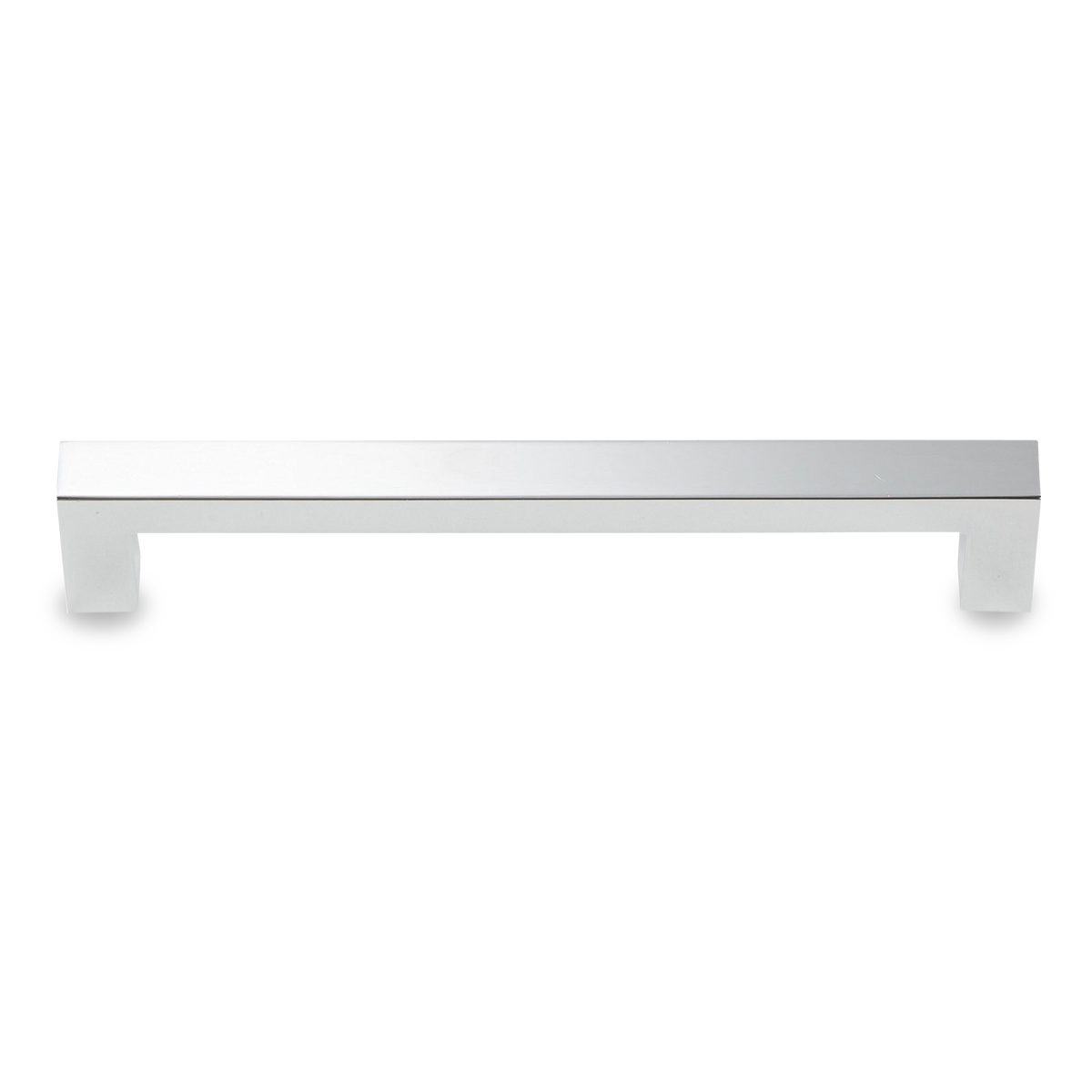 A simple flat rectangular pull with a seamless and modern design.