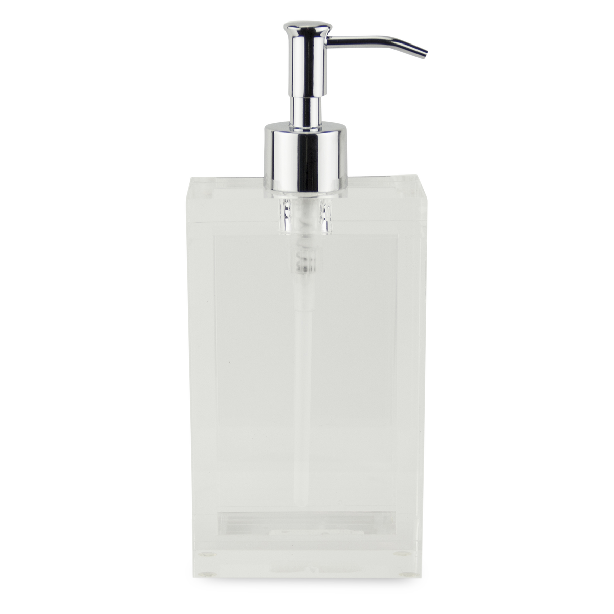 The Platinum Collection is made of transparent lucite and features a chic and modern style.