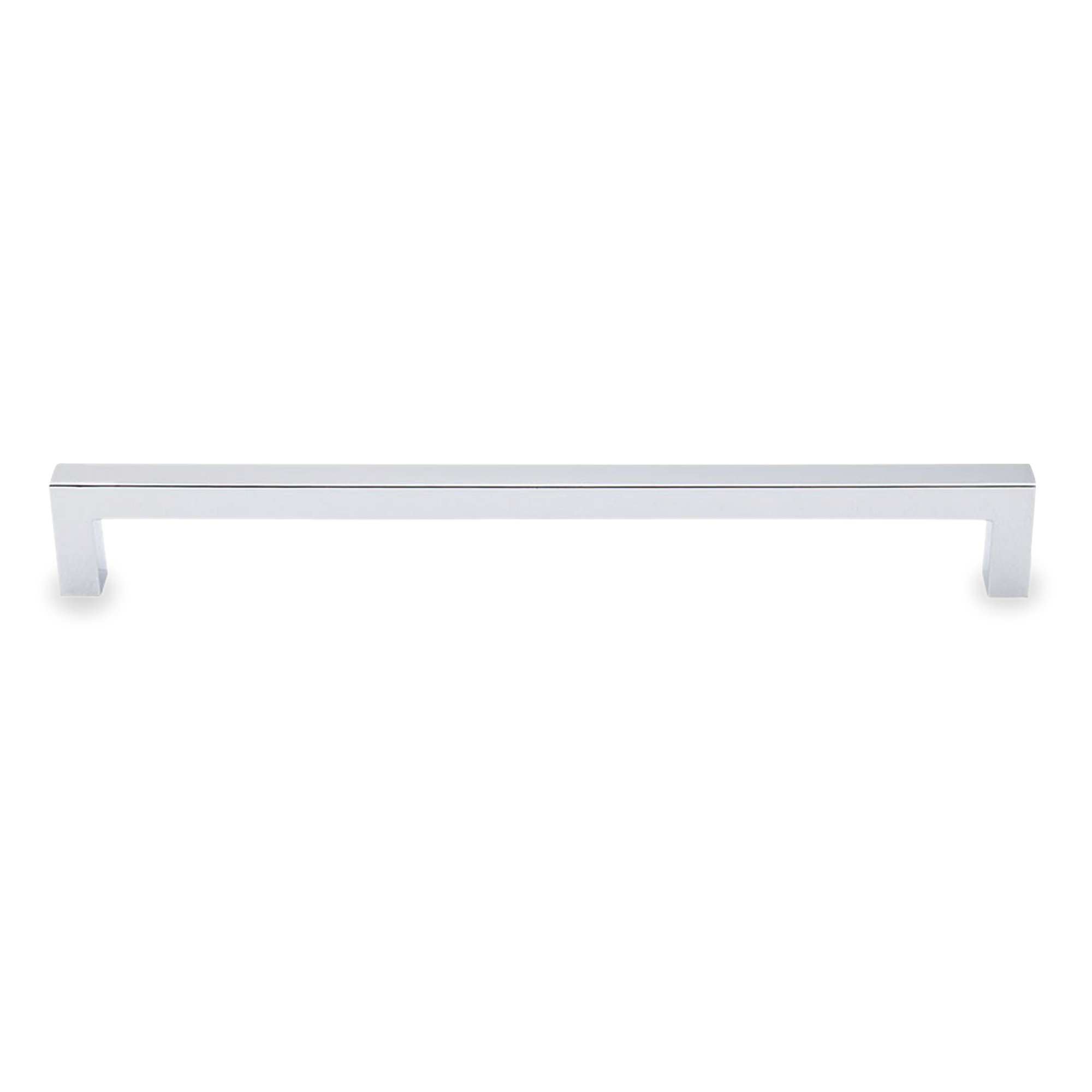 A seamless, contemporary pull with a rectangular shape.