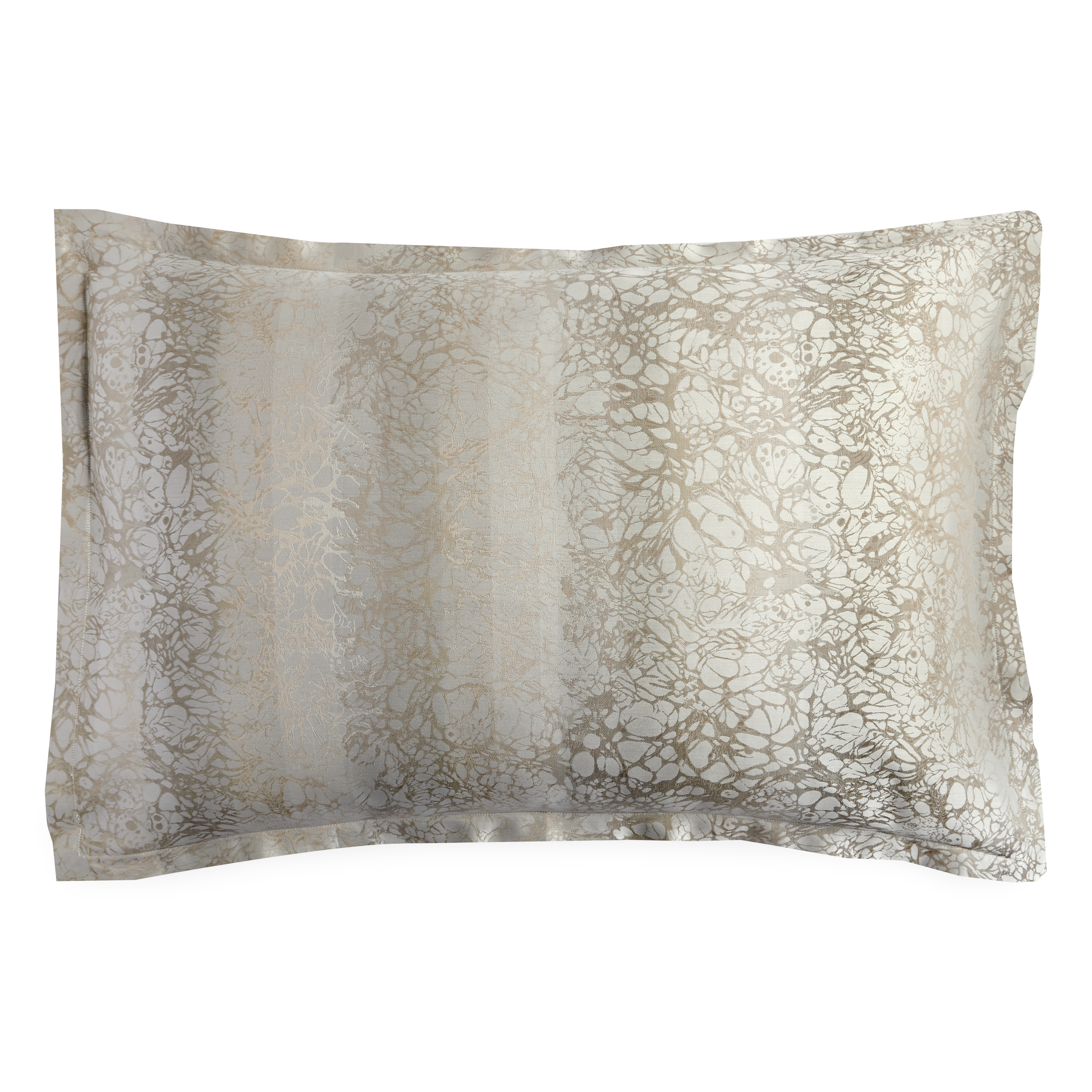 Produced in Italy exclusively for Elte, the Petal Collection's subtle floral motifs are blended in a neutral ivory palette, woven in a yarn dyed sateen jacquard.