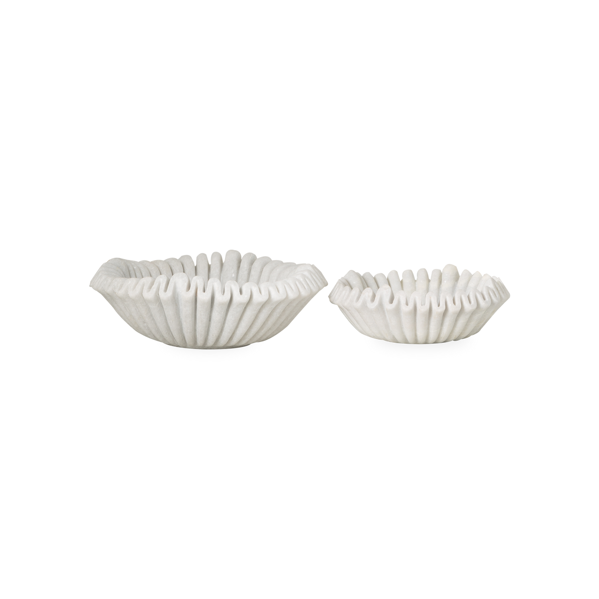Marble Ruffle Bowl