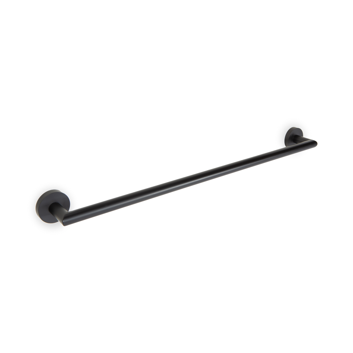 A cylindrical towel bar available in 18" or 24" lengths.