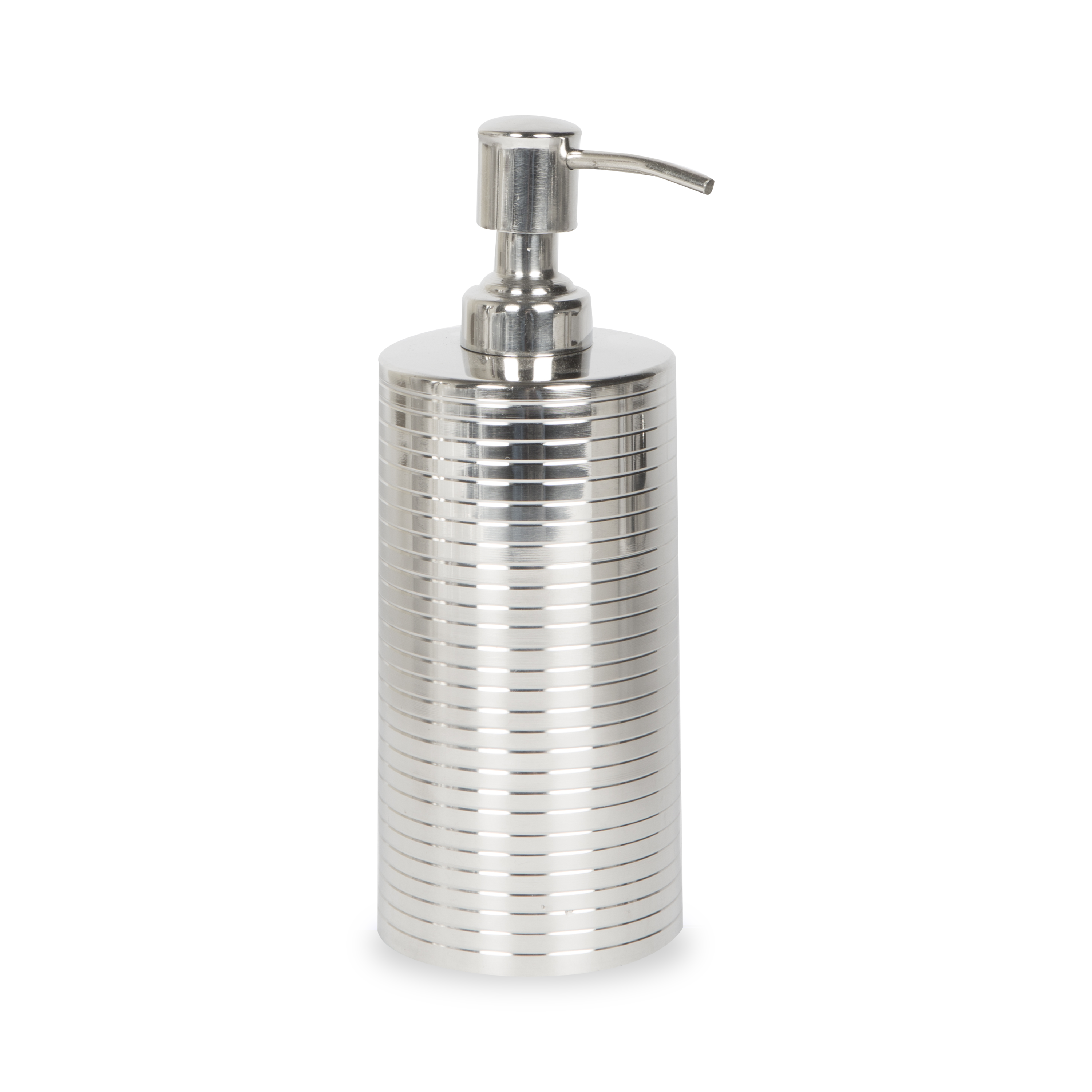 With a minimalist silhouette, the Axton Collection in stainless steel has a ribbed texture that makes in stand out in modern bathrooms.