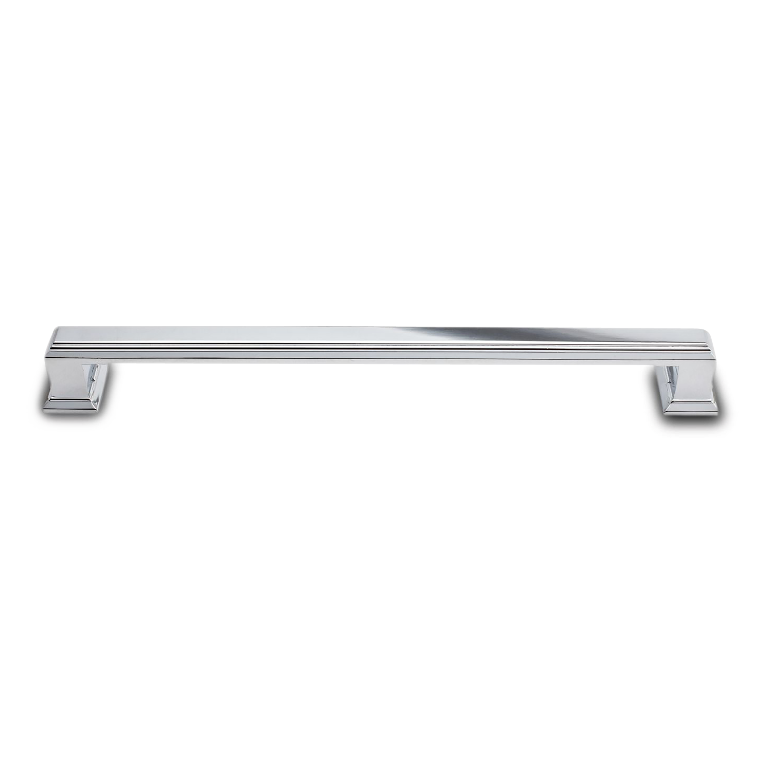 A traditional pull with ridge detailing.