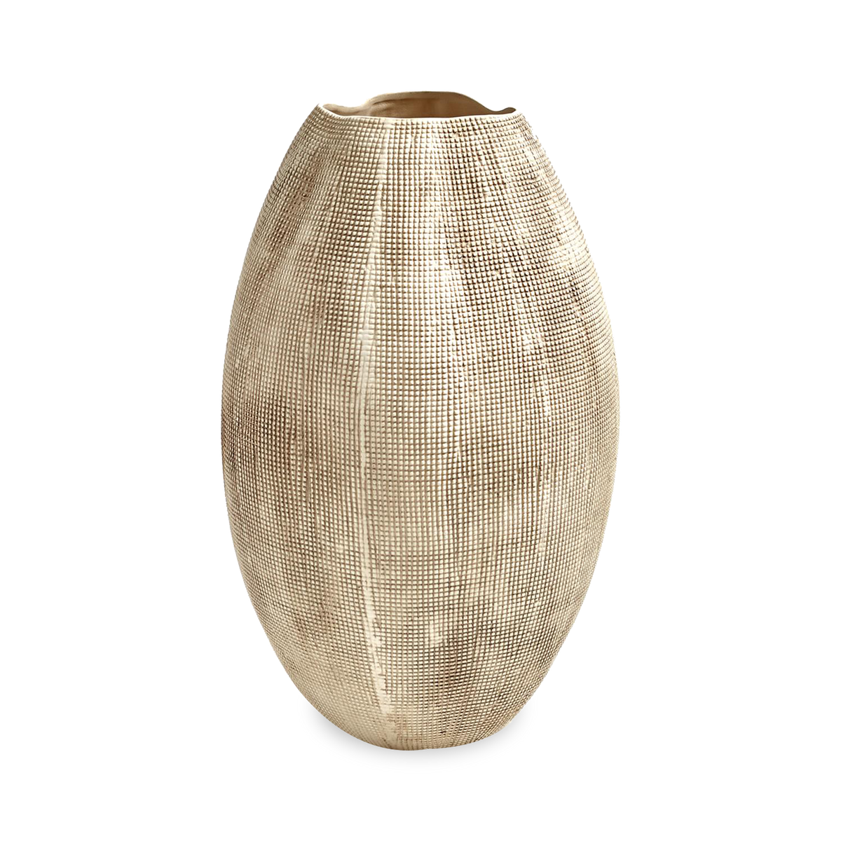 Textured Grid Vase