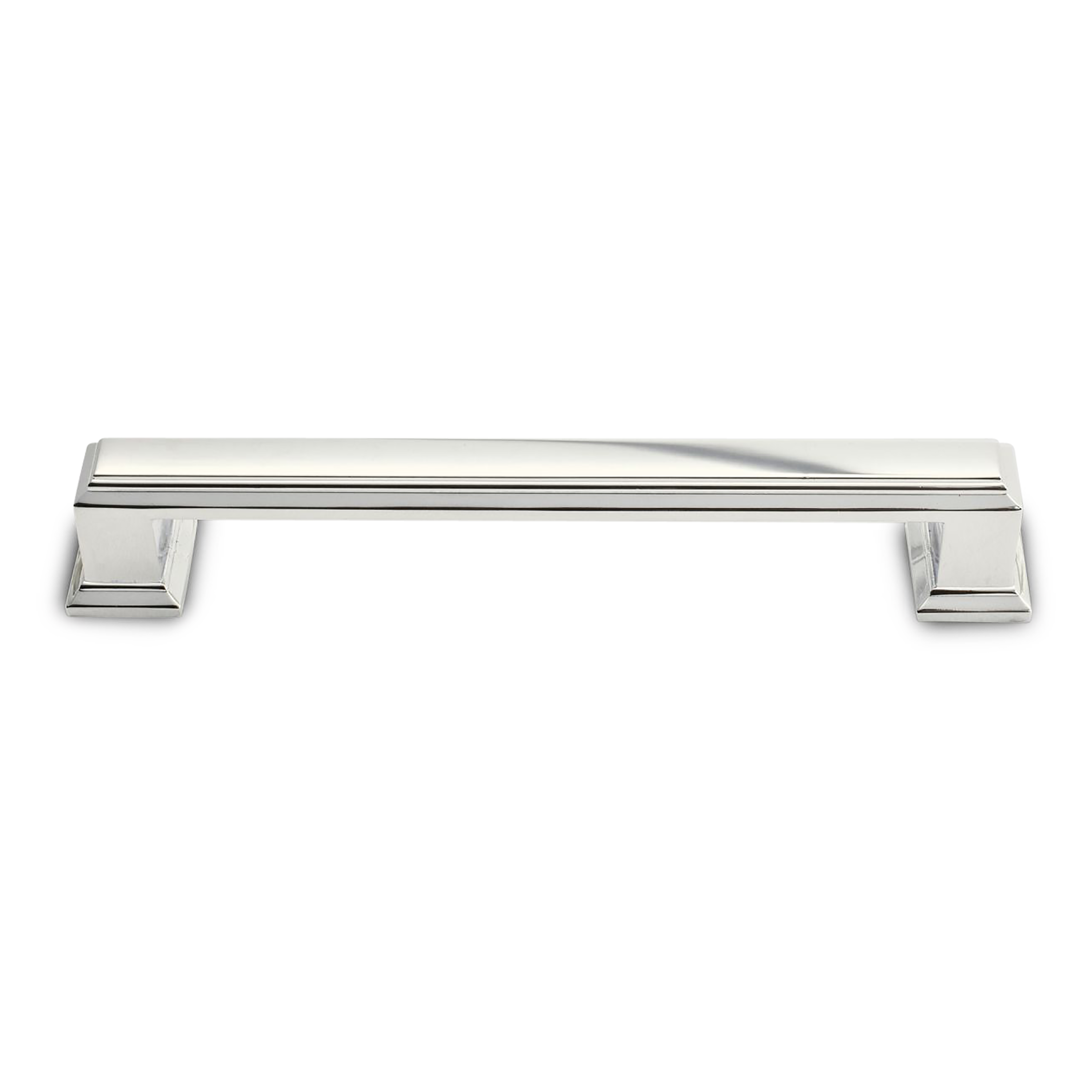 A traditional pull with ridge detailing.
