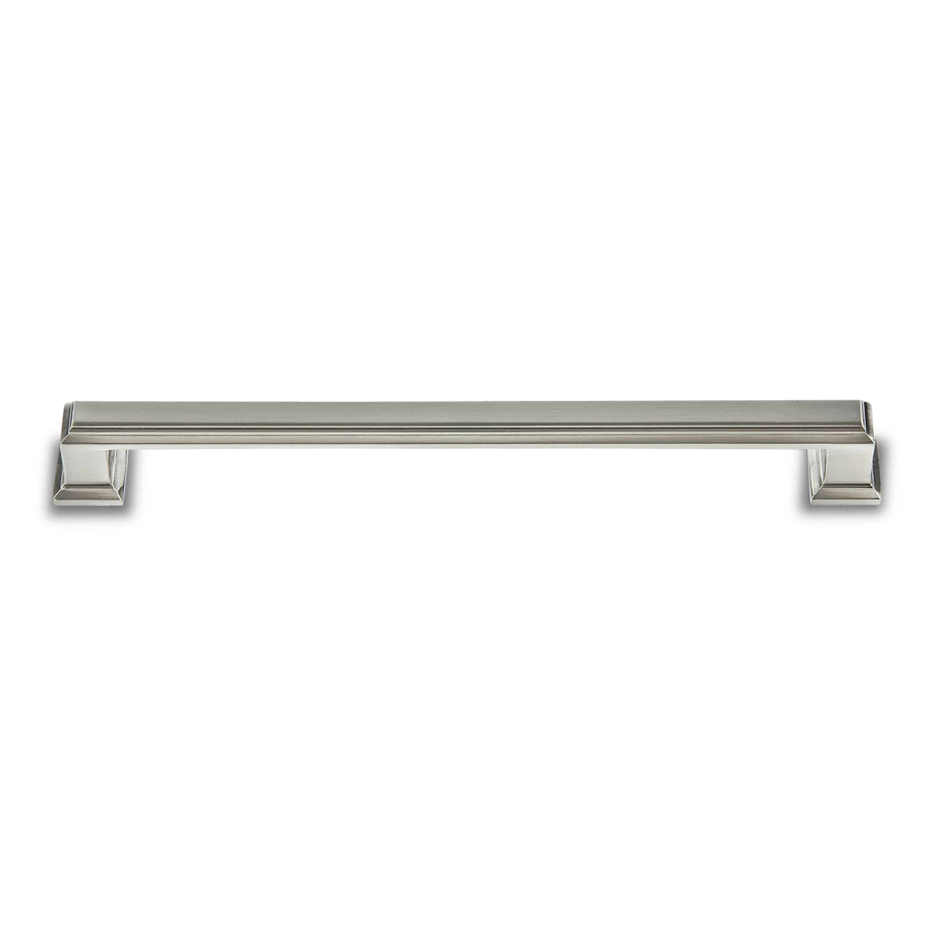 A traditional pull with ridge detailing.