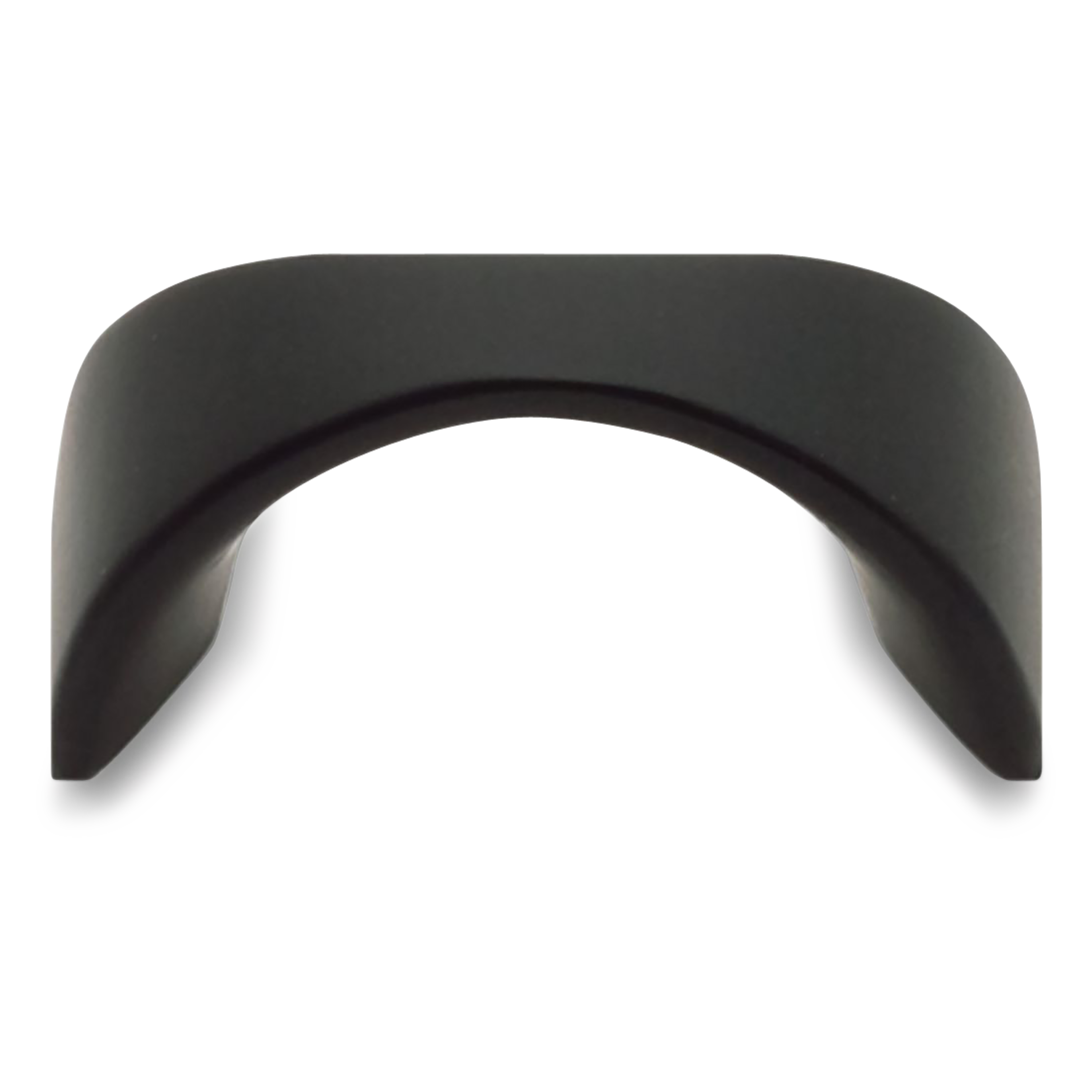 A seamless and modern knob with a curved face.