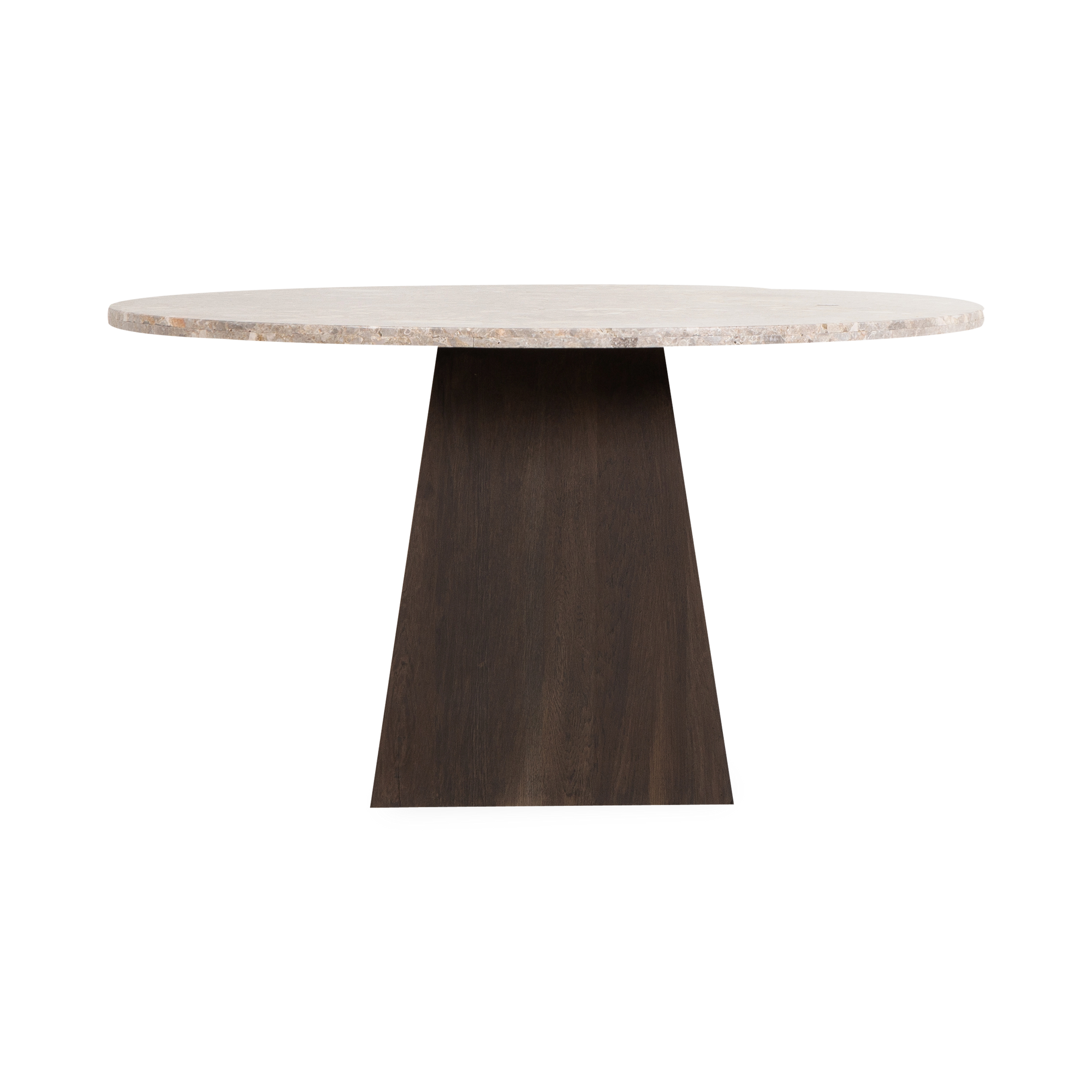 Offering bold brutalist forms, the Easton Dining Table makes the most of nature's elements.