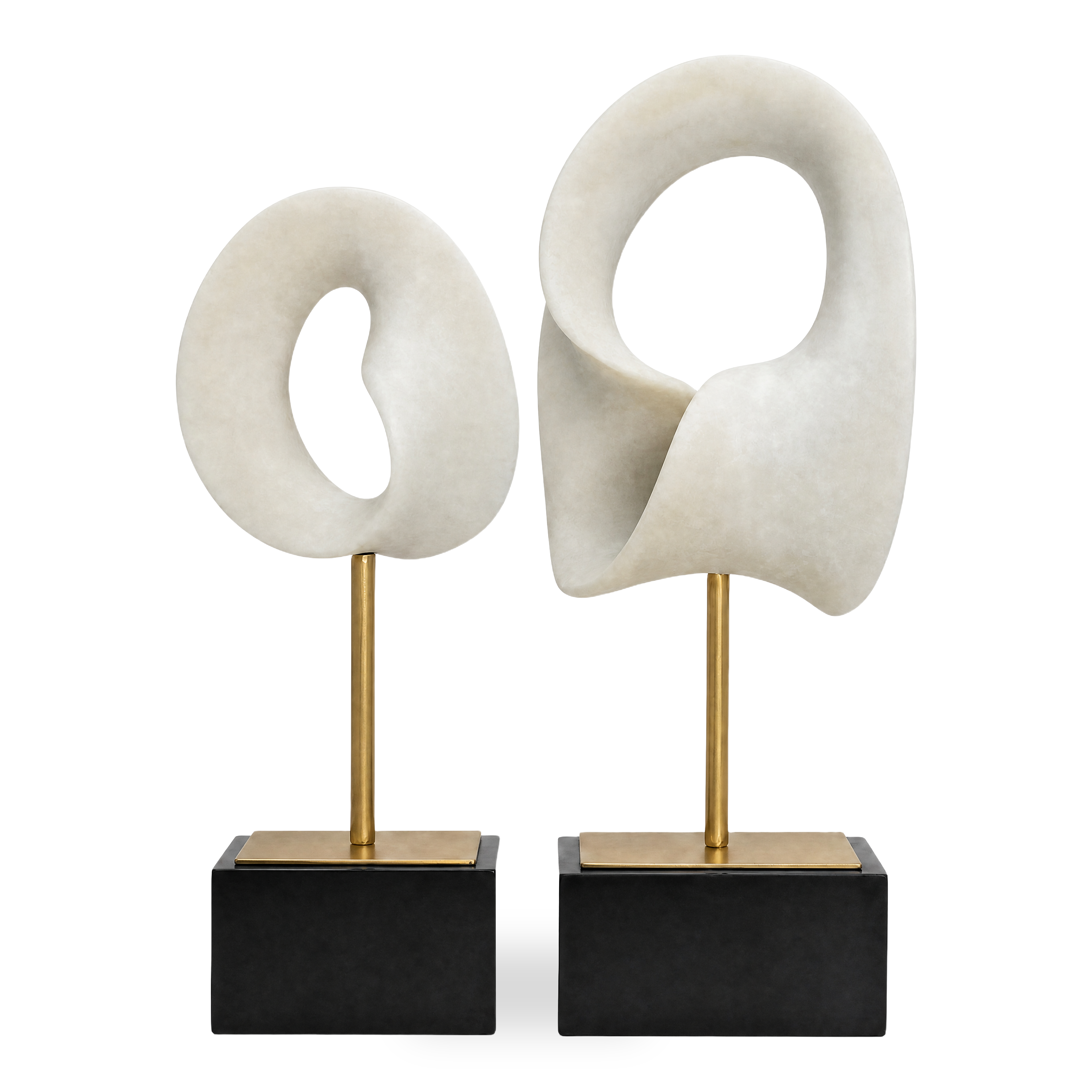 Quartz Ring Sculpture Set