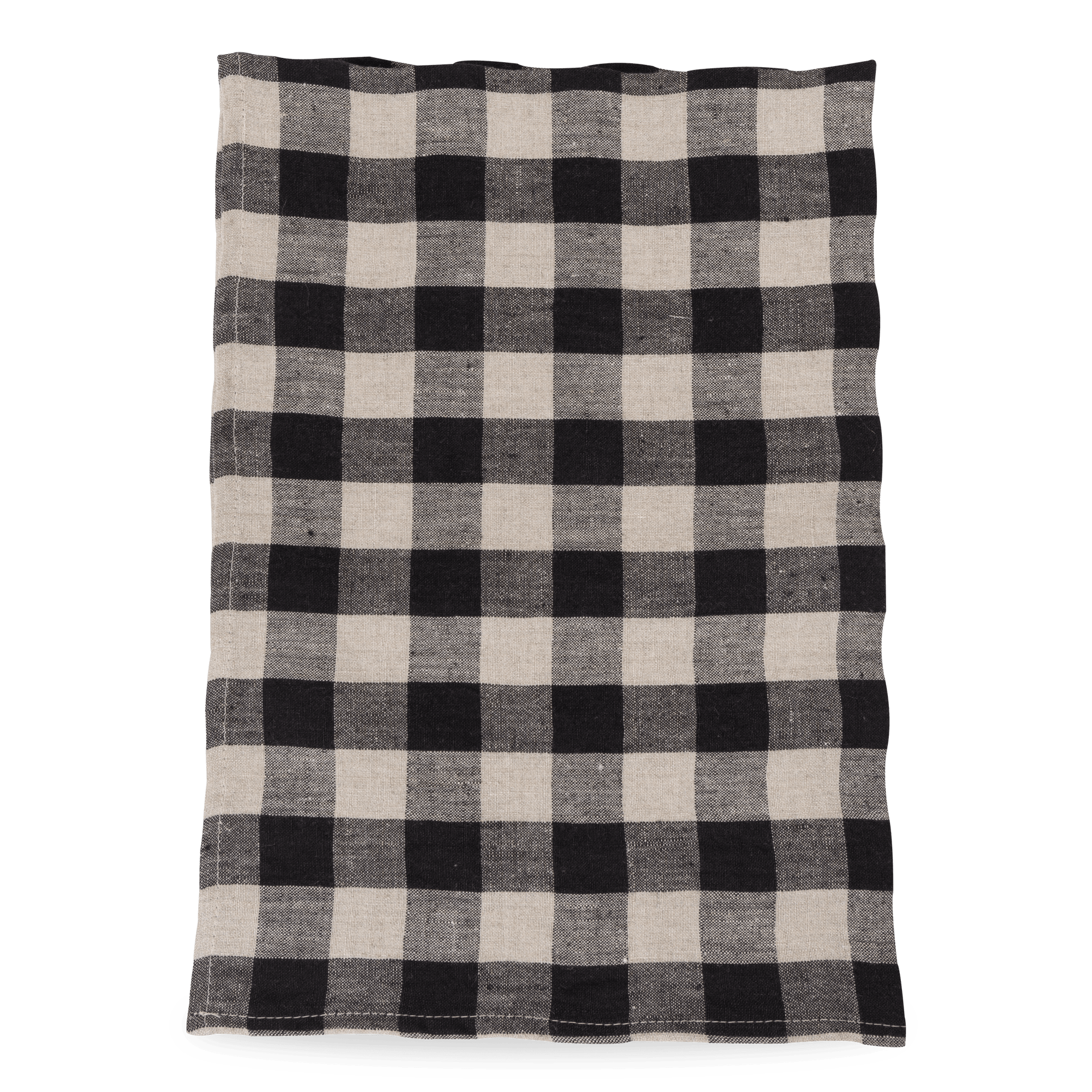 Made from 100% linen, the Linen Check Tea Towel features a generously soft texture and checkered pattern.